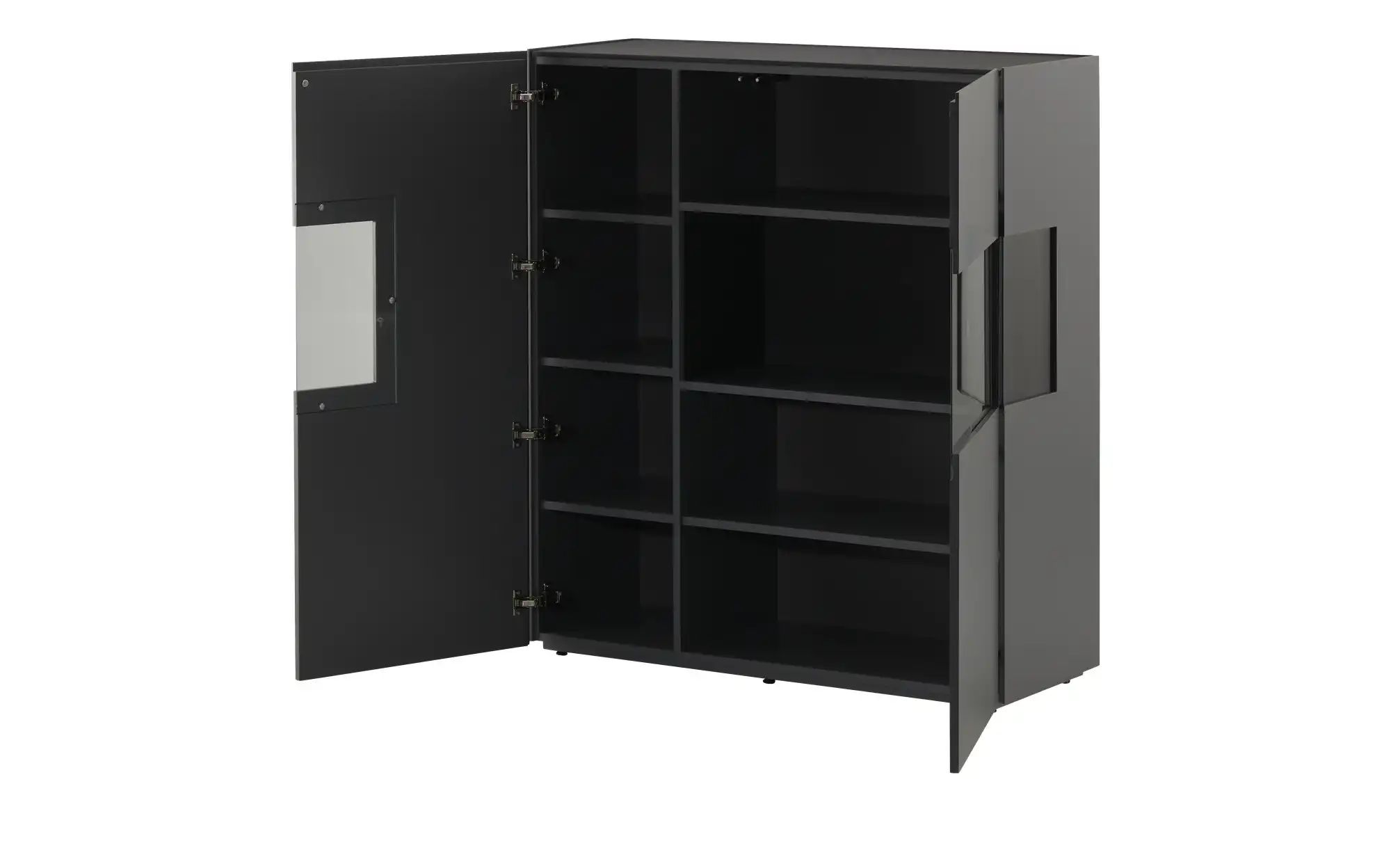 Thumbnail - sound+vision Highboard  Leandro ¦ grau ¦ Maße (cm): B: 120 H: 135 T: 43.0 Kommoden & Sideboards > Highboards - Höffner