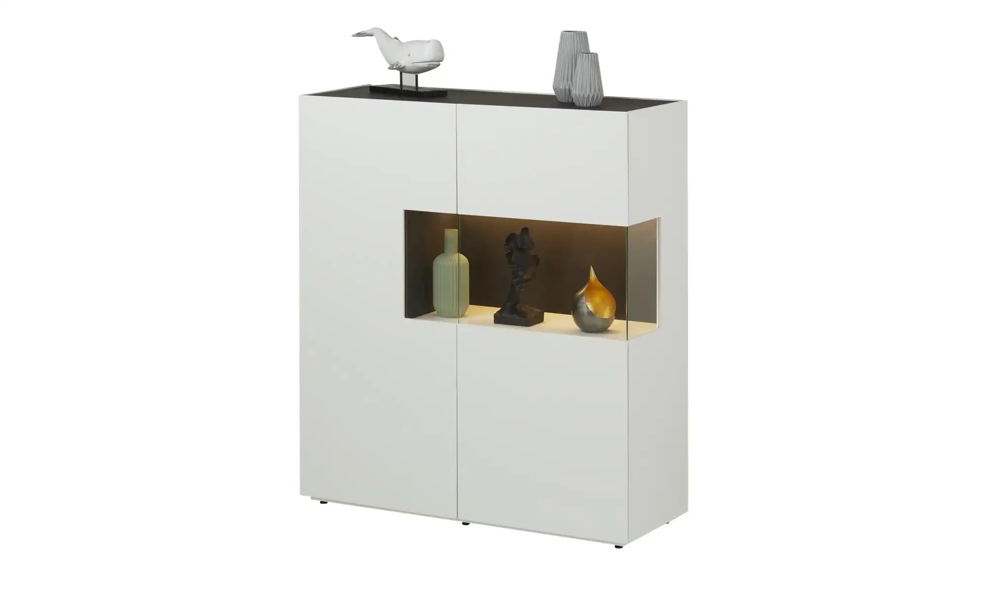 sound+vision Highboard  Leandro ¦ weiß ¦ Maße (cm): B: 120 H: 135 T: 43.0 K günstig online kaufen