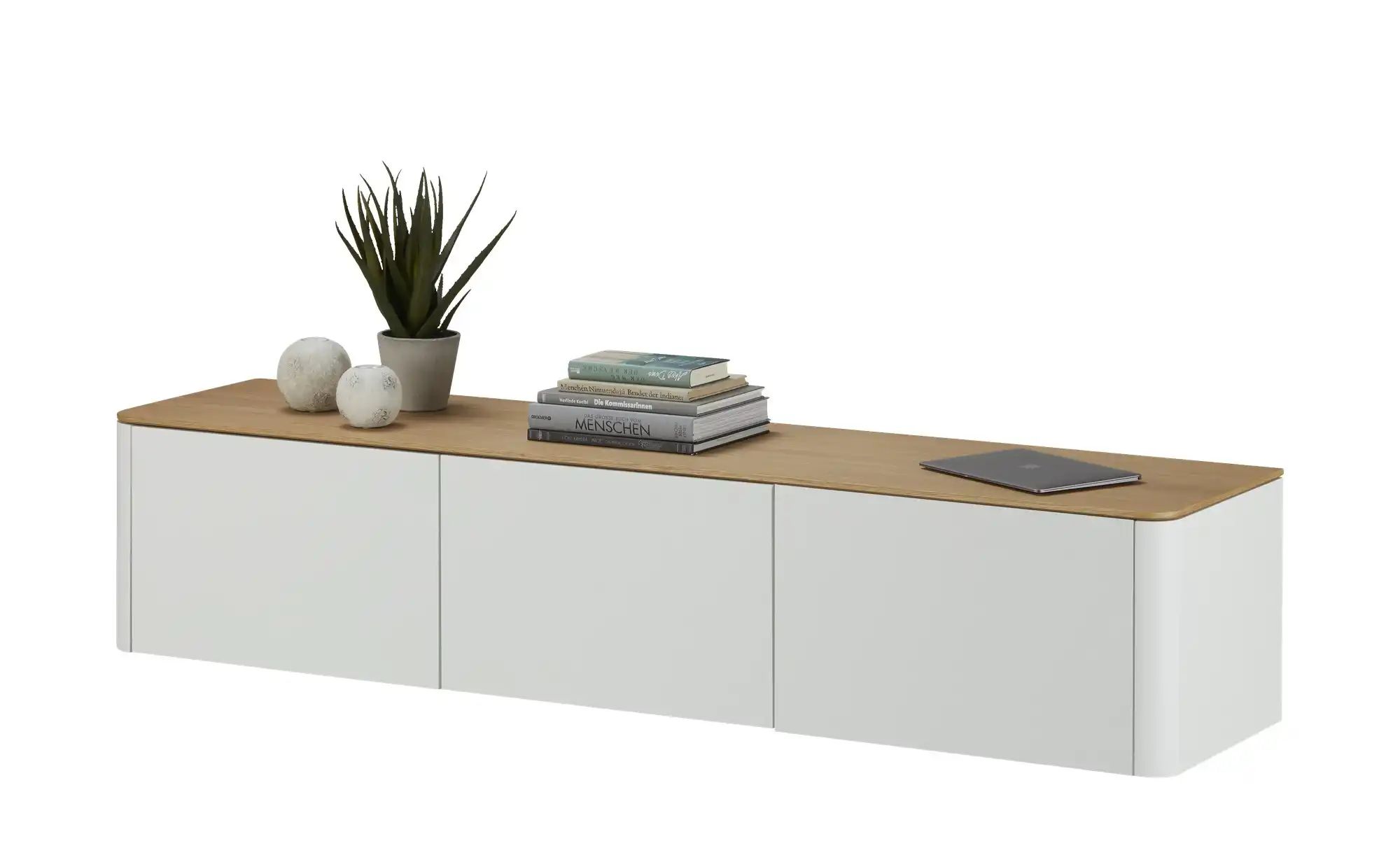 sound+vision Hänge Lowboard  Loona ¦ weiß ¦ Maße (cm): B: 180 H: 37 T: 43.0 günstig online kaufen