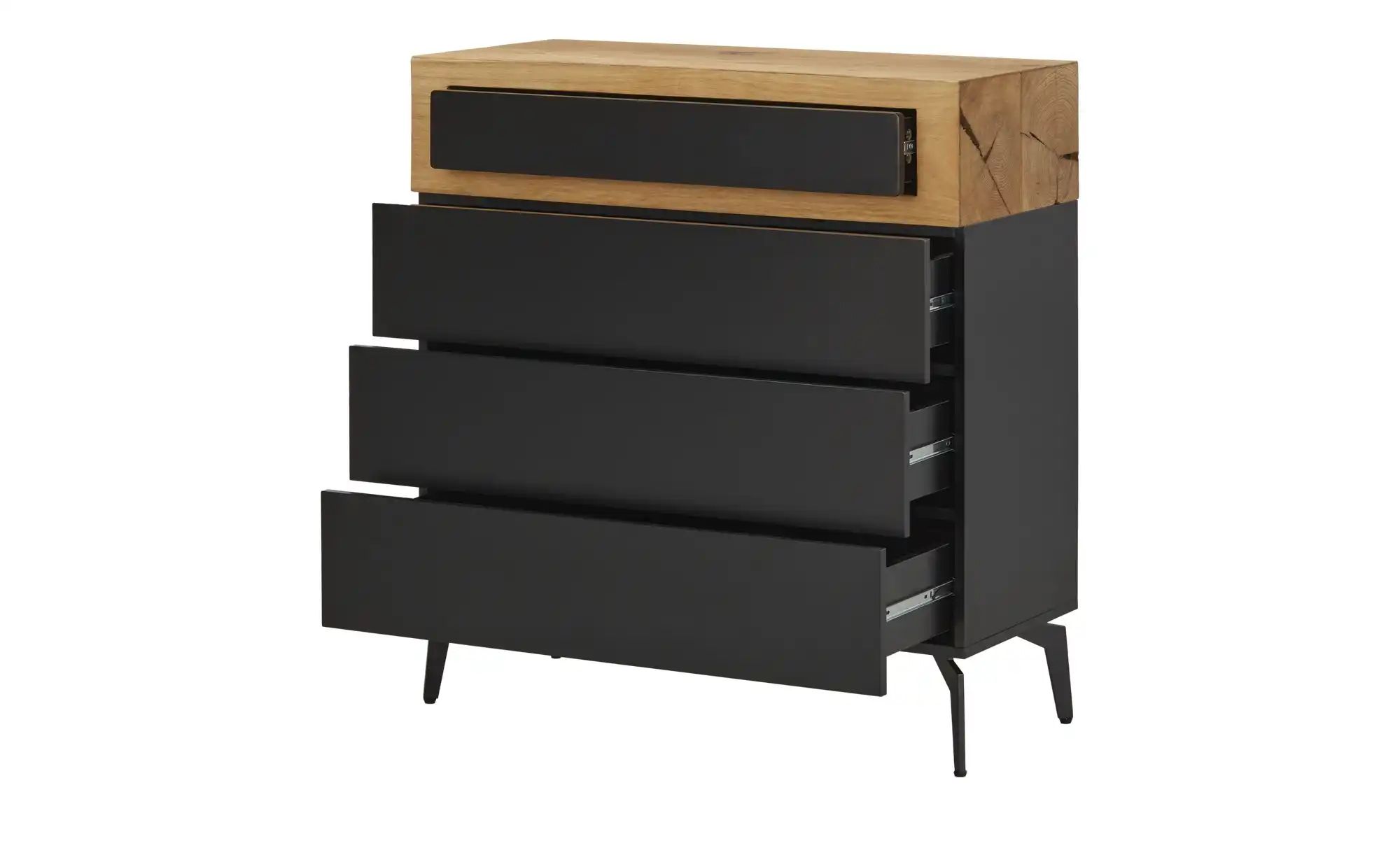 Kommode  Enego ¦ schwarz ¦ Maße (cm): B: 90 H: 97 T: 40.0 Kommoden & Sidebo günstig online kaufen