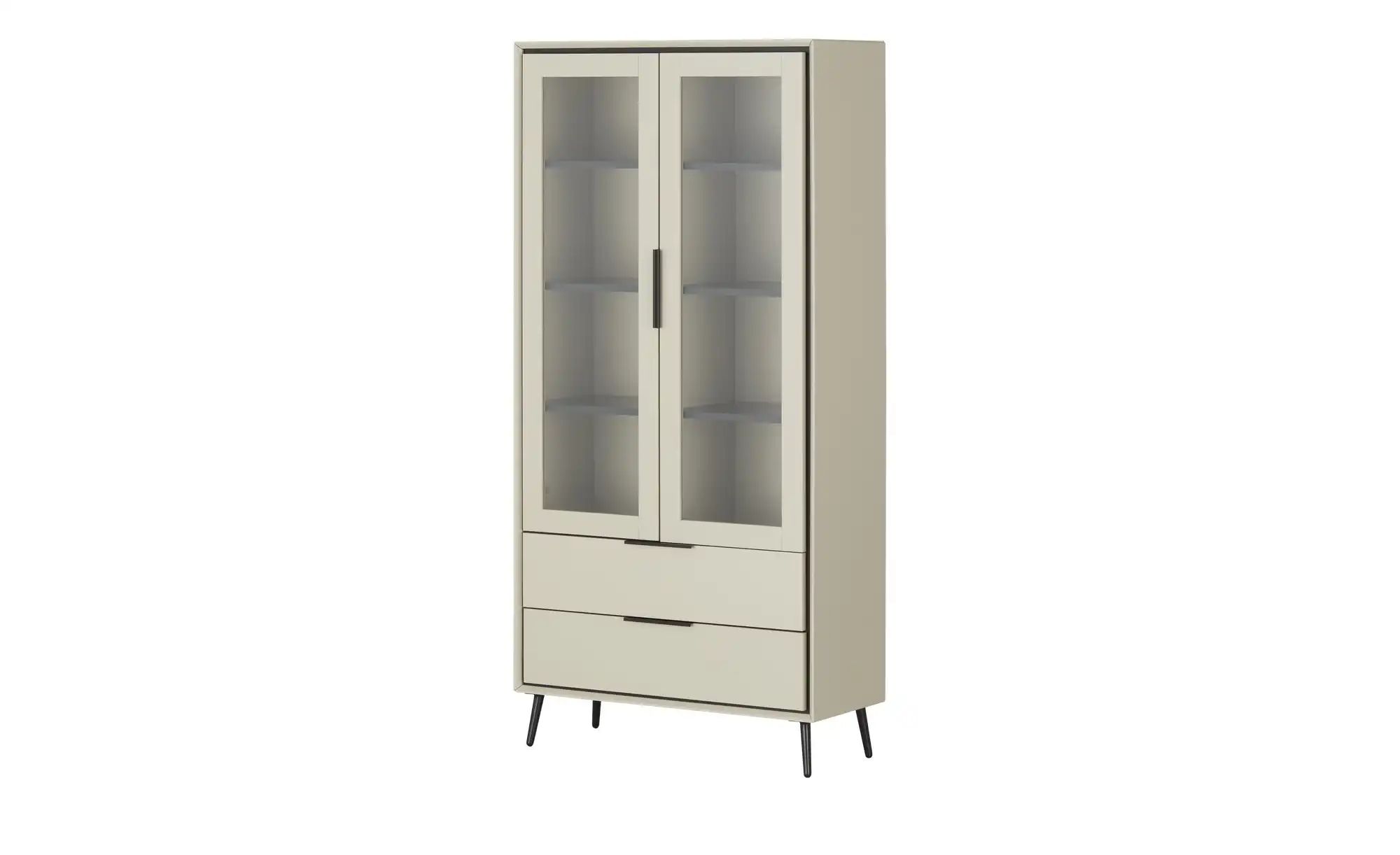 Vitrine  Arluno ¦ beige ¦ Maße (cm): B: 90 H: 185 T: 38.0 Schränke > Vitrin günstig online kaufen