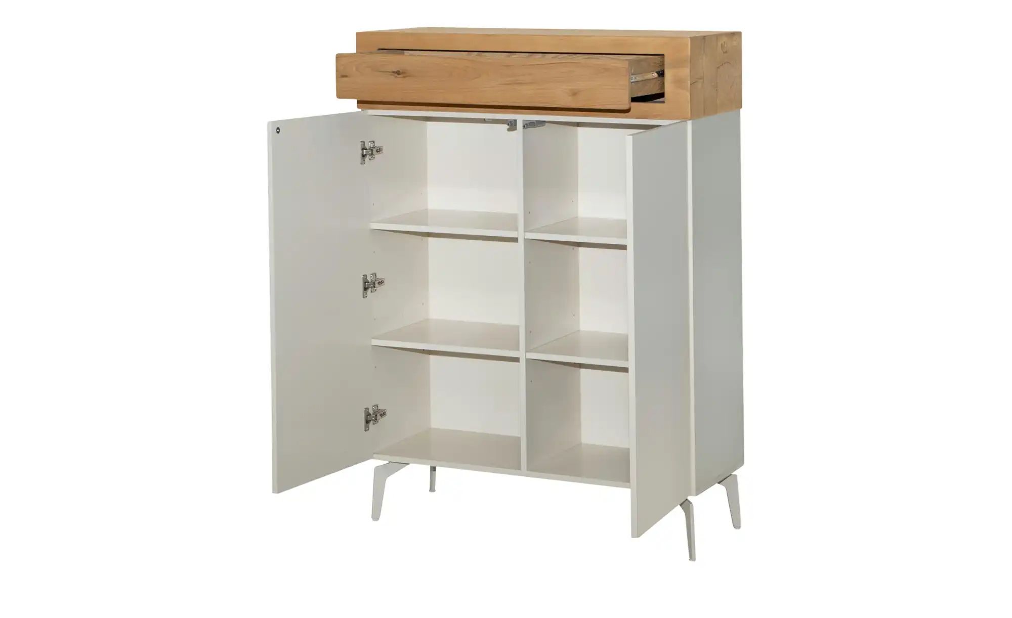 Highboard  Enego ¦ beige ¦ Maße (cm): B: 90 H: 130 T: 40.0 Kommoden & Sideb günstig online kaufen