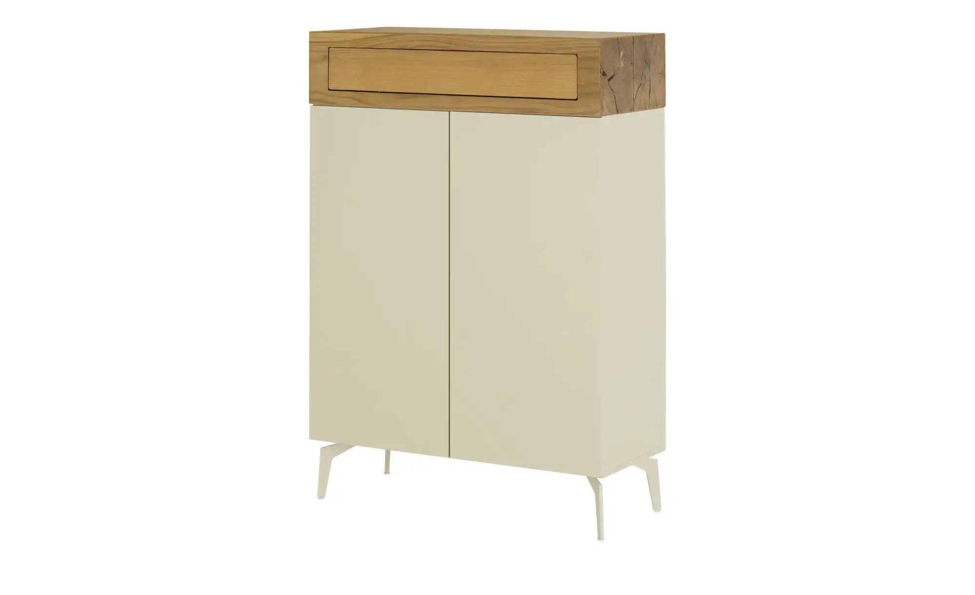 Highboard  Enego ¦ beige ¦ Maße (cm): B: 90 H: 130 T: 40.0 Kommoden & Sideb günstig online kaufen