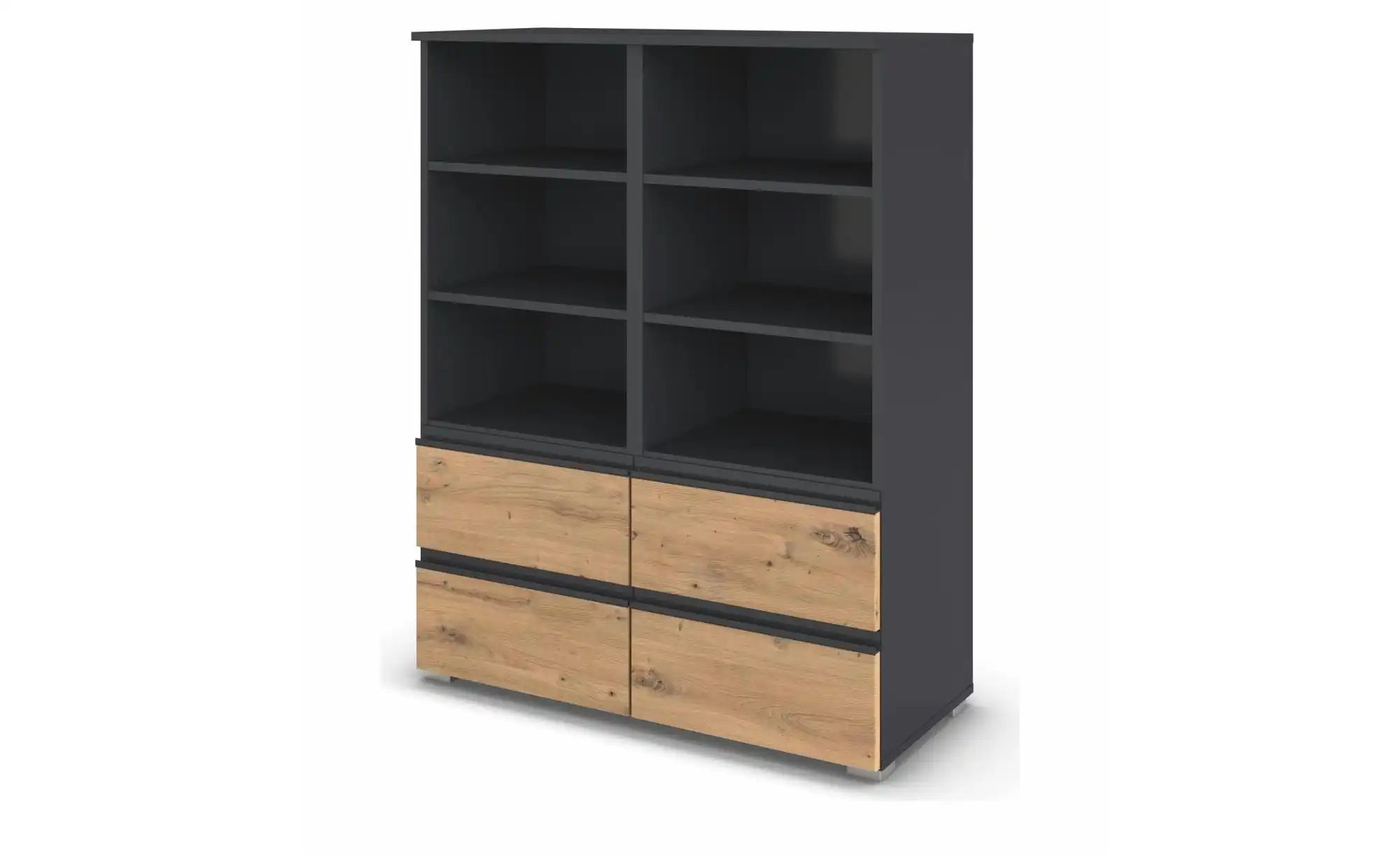 Highboard ¦ grau ¦ Maße (cm): B: 93 H: 119 Kommoden & Sideboards > Highboar günstig online kaufen