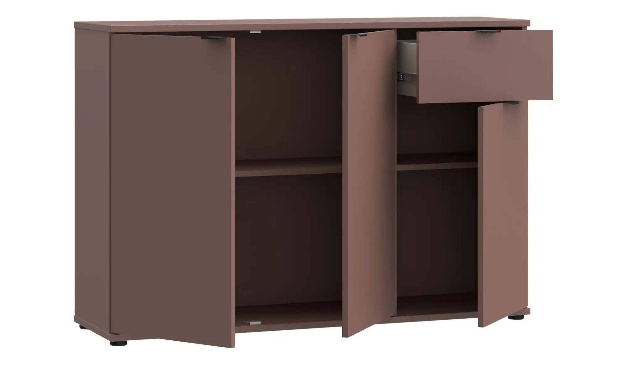 Thumbnail - Sideboard Gannano ¦ rot ¦ Maße (cm): B: 119,8 H: 82,3 T: 34.1 Kommoden & Sideboards > Kommoden - Höffner