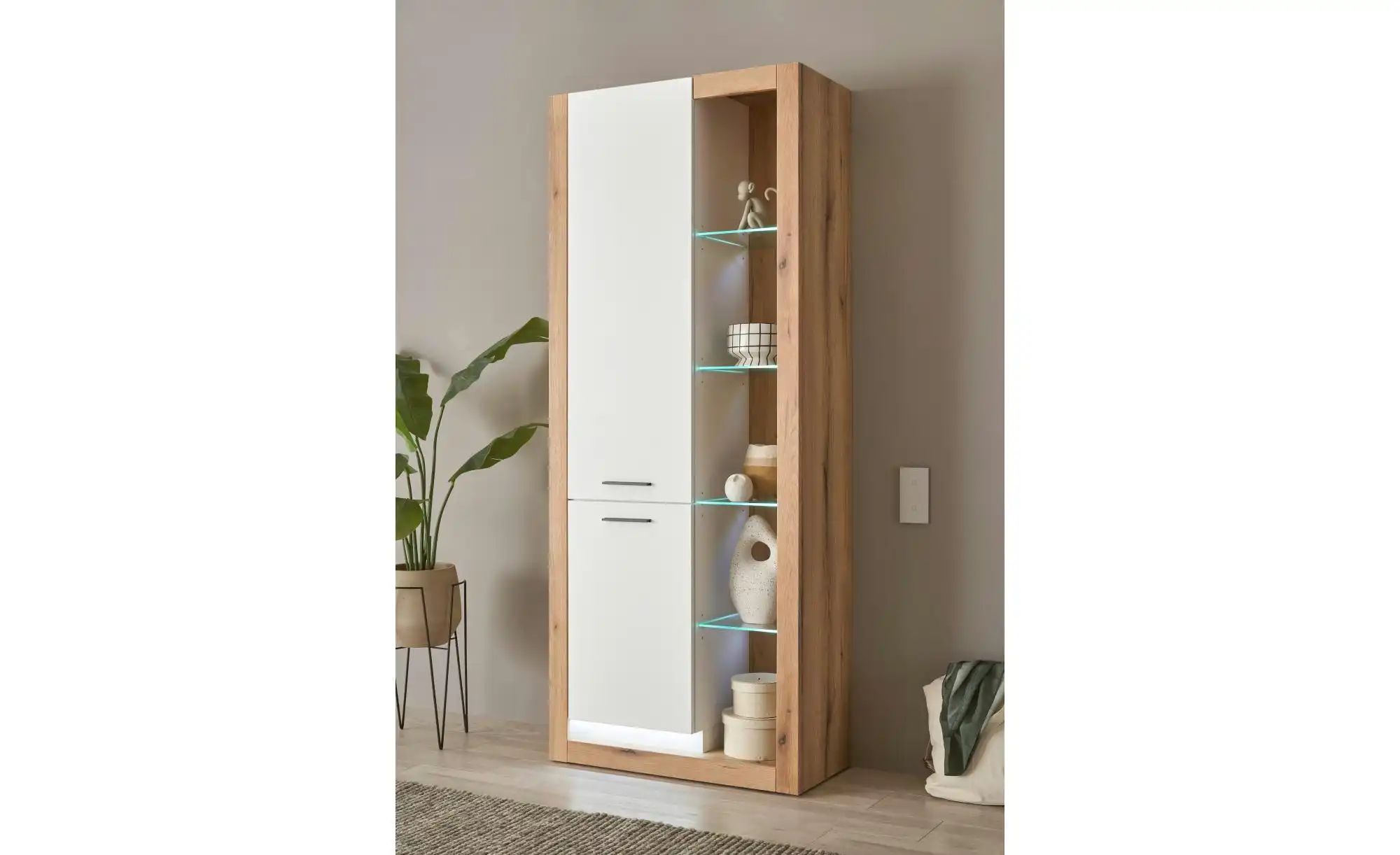 Vitrine  Busso ¦ braun ¦ Maße (cm): B: 80 H: 195 T: 37.0 Schränke > Vitrine günstig online kaufen