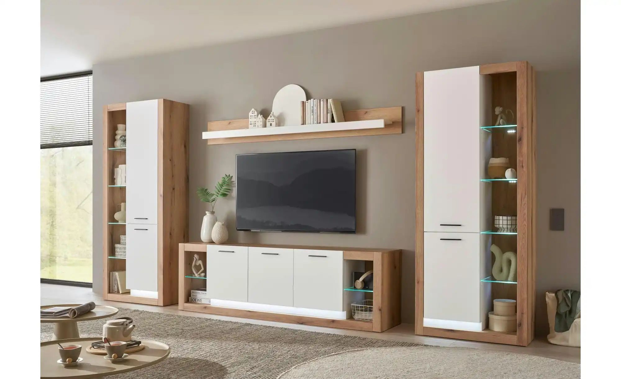 Thumbnail - Vitrine  Busso ¦ braun ¦ Maße (cm): B: 80 H: 195 T: 37.0 Schränke > Vitrinen - Höffner