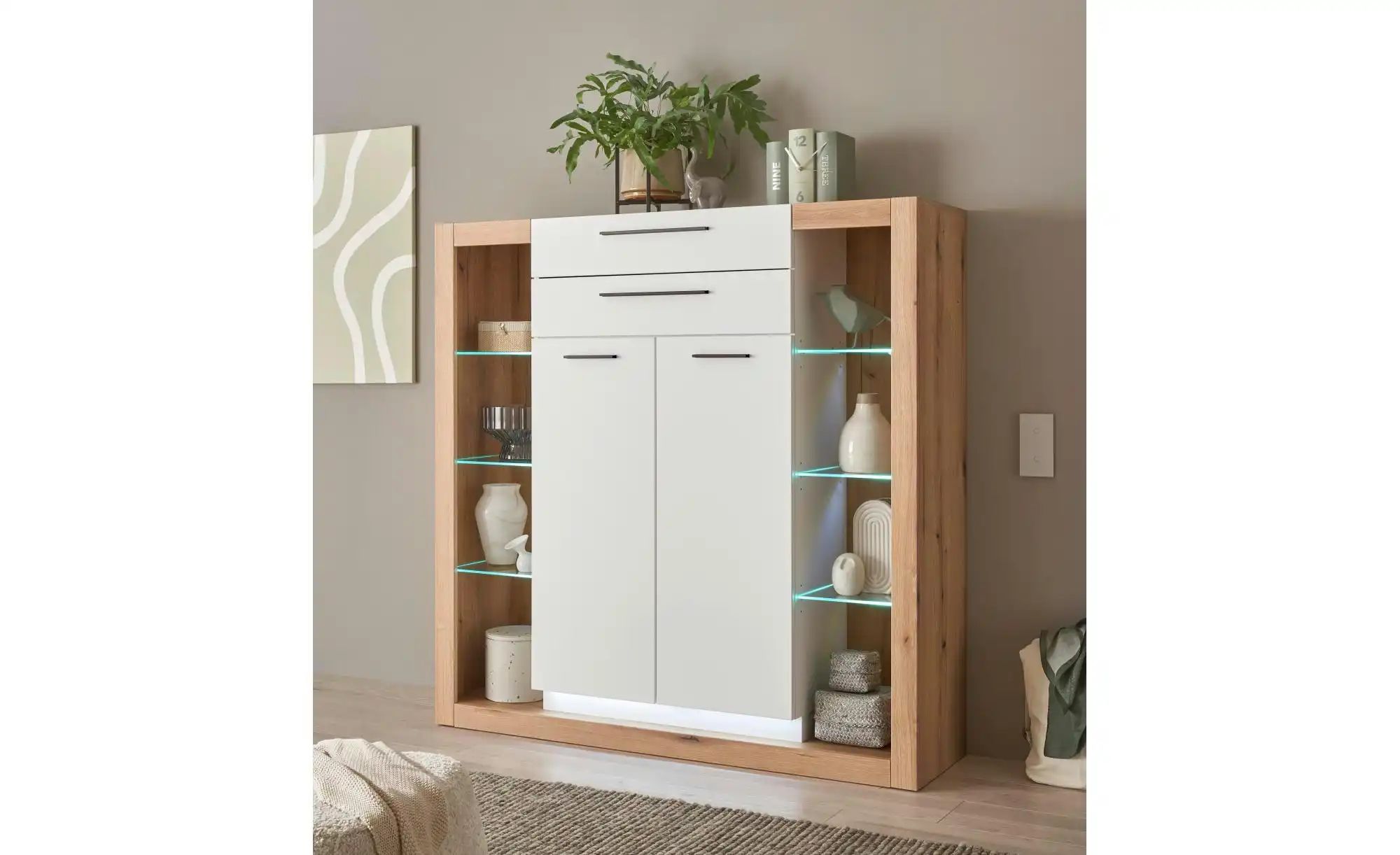 Highboard ¦ braun ¦ Maße (cm): B: 141 H: 139 Kommoden & Sideboards > Highbo günstig online kaufen