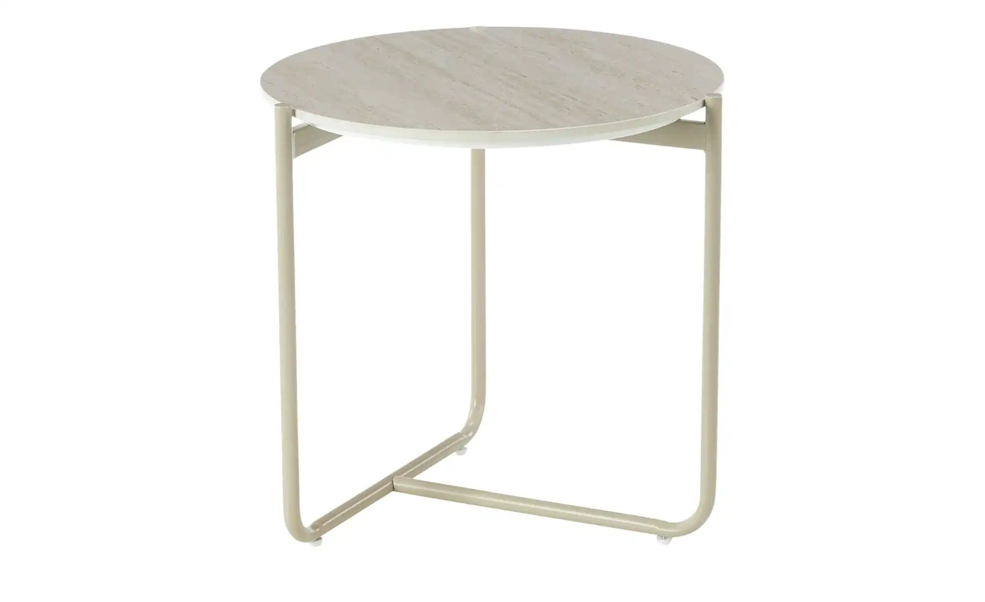 Beistelltisch  Basiluzzo ¦ beige ¦ Maße (cm): H: 50  Ø: 50 Tische > Beistel günstig online kaufen