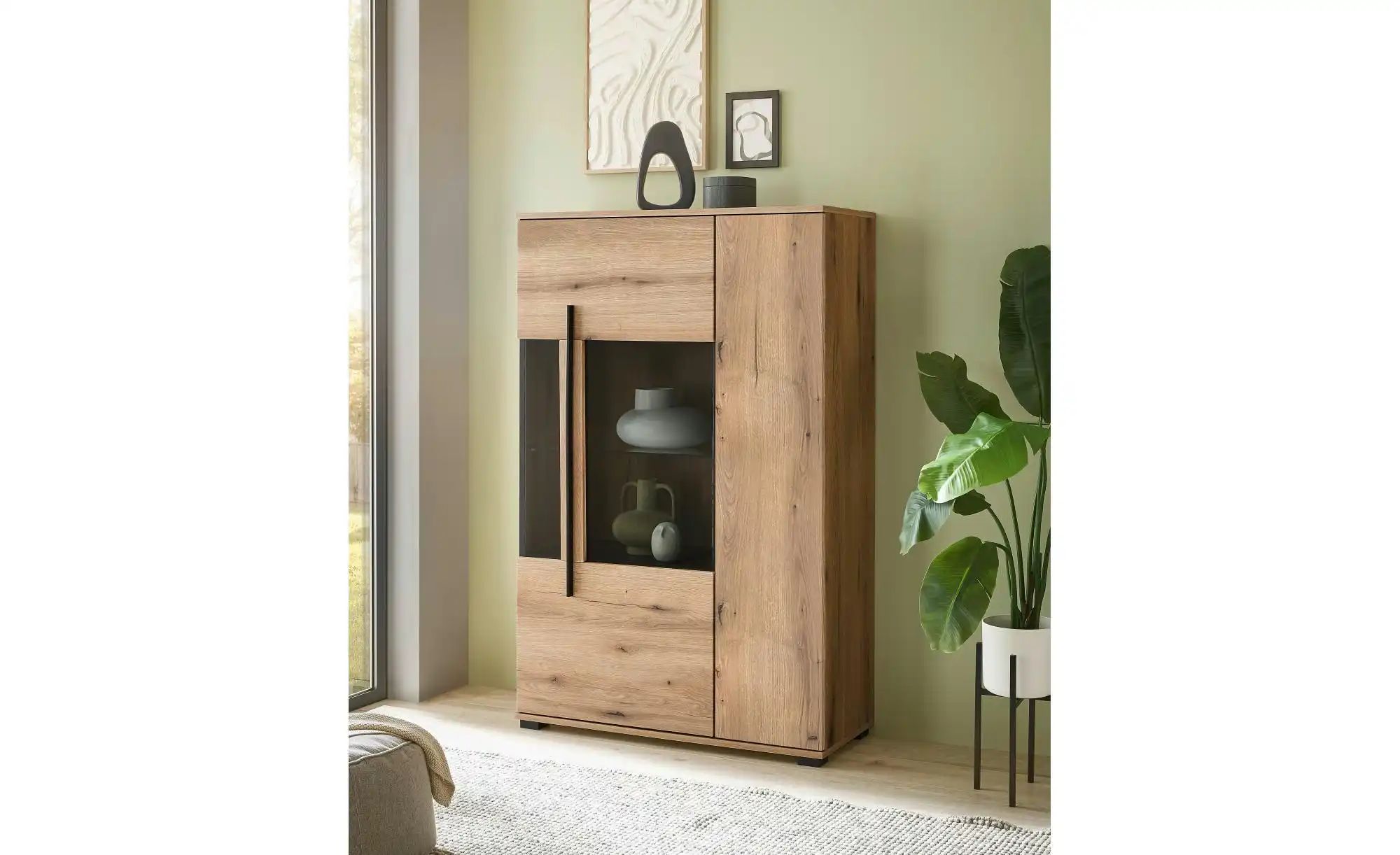 Thumbnail - Vitrine Caprioli ¦ braun ¦ Maße (cm): B: 90 H: 140 T: 37.0 Schränke > Vitrinen - Höffner