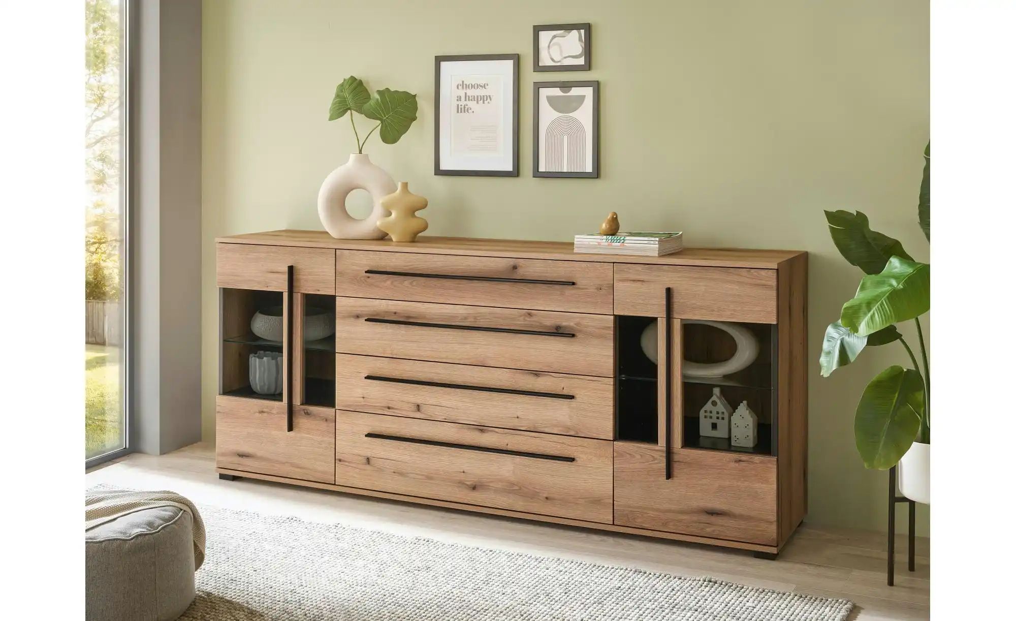 Sideboard ¦ braun ¦ Maße (cm): B: 200 H: 86 Kommoden & Sideboards > Sideboa günstig online kaufen