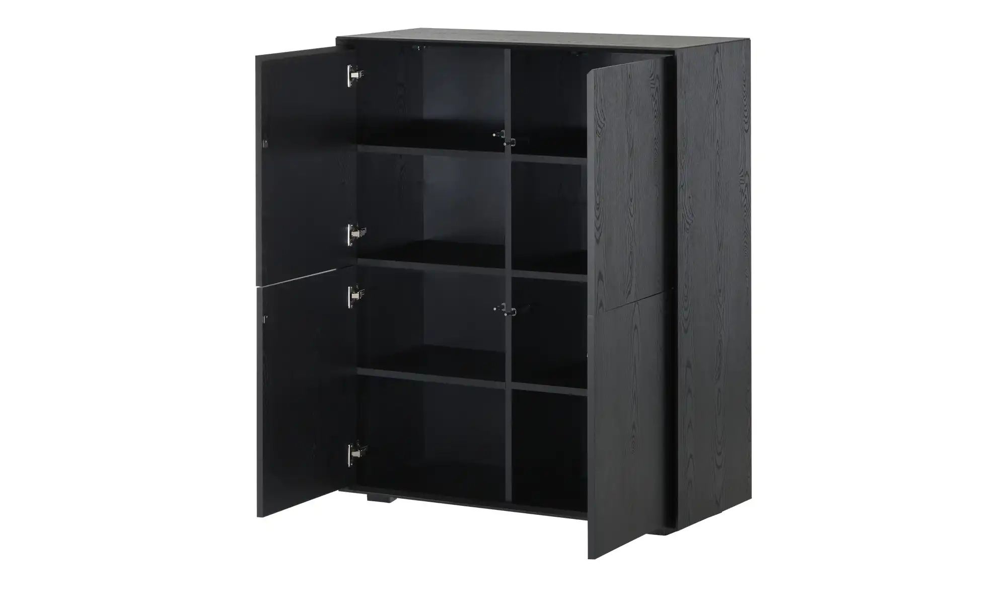 Thumbnail - Highboard  Stream ¦ schwarz ¦ Maße (cm): B: 100 H: 120 T: 43.0 Kommoden & Sideboards > Highboards - Höffner