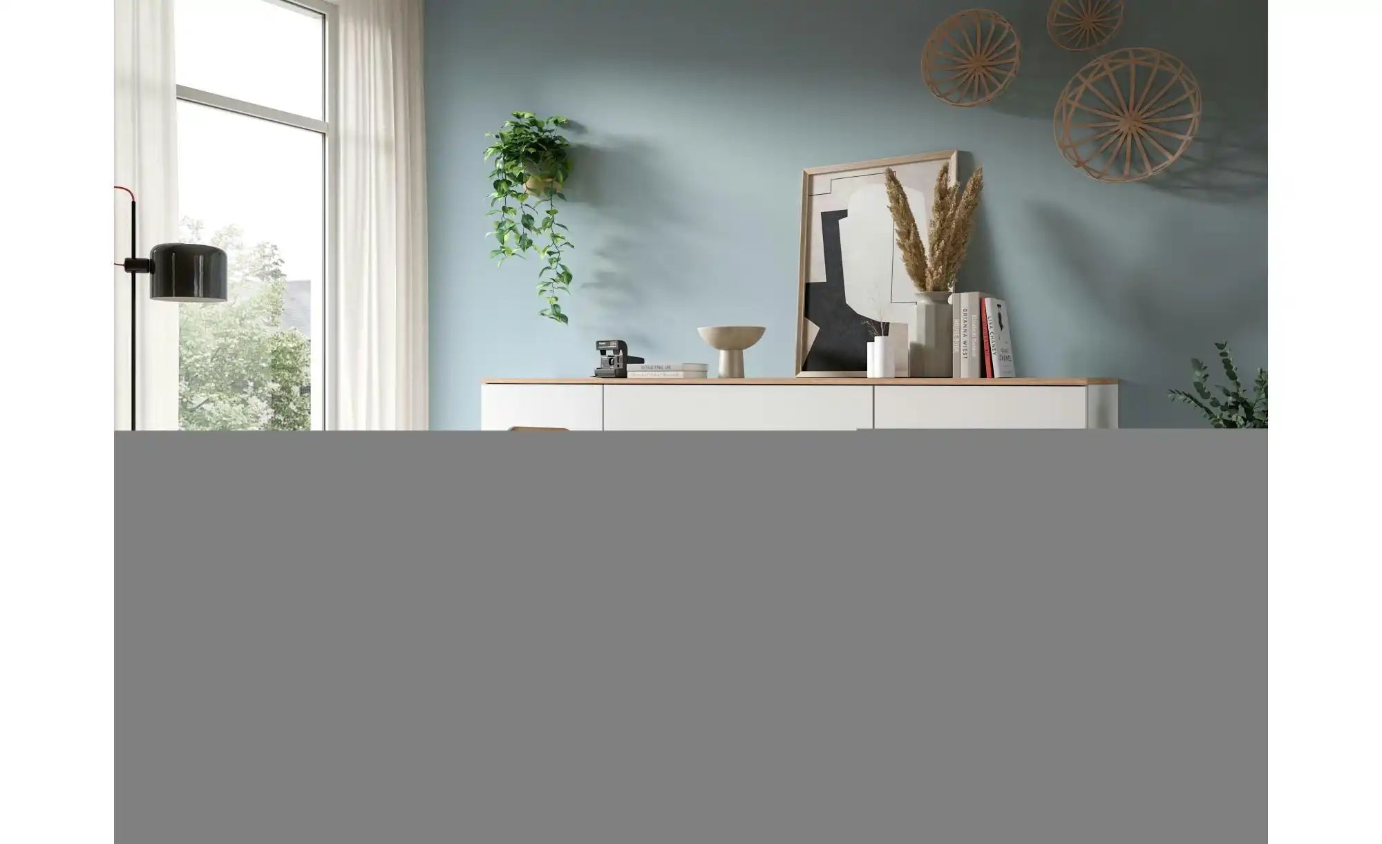 Thumbnail - Sideboard  Torso ¦ weiß ¦ Maße (cm): B: 185 H: 95 T: 40.0 Kommoden & Sideboards > Sideboards - Höffner