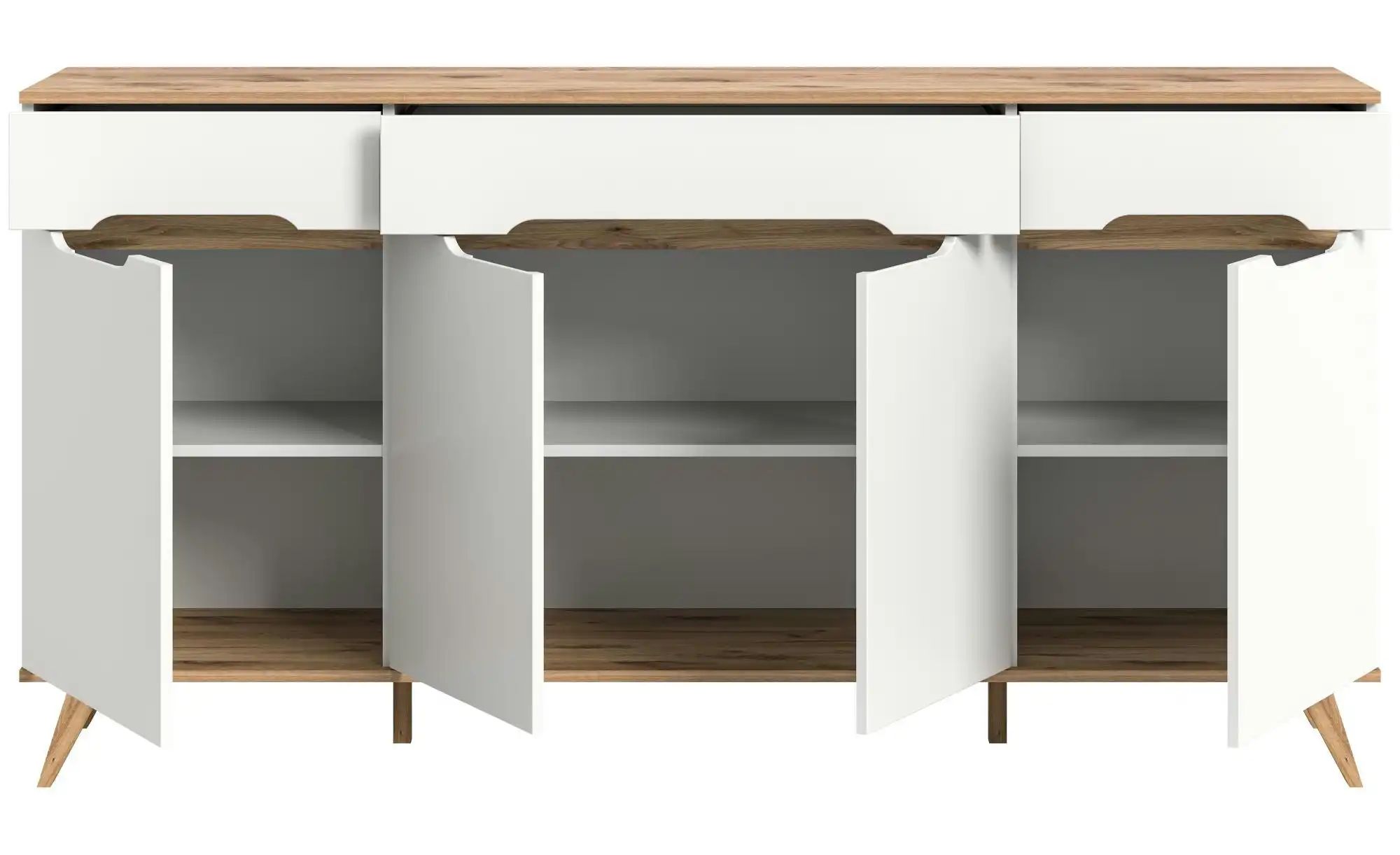 Thumbnail - Sideboard  Torso ¦ weiß ¦ Maße (cm): B: 185 H: 95 T: 40.0 Kommoden & Sideboards > Sideboards - Höffner