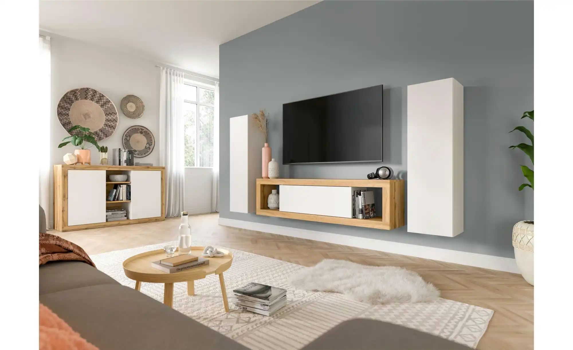 Lowboard  Moja ¦ holzfarben ¦ Maße (cm): B: 150 H: 39 Kommoden & Sideboards günstig online kaufen