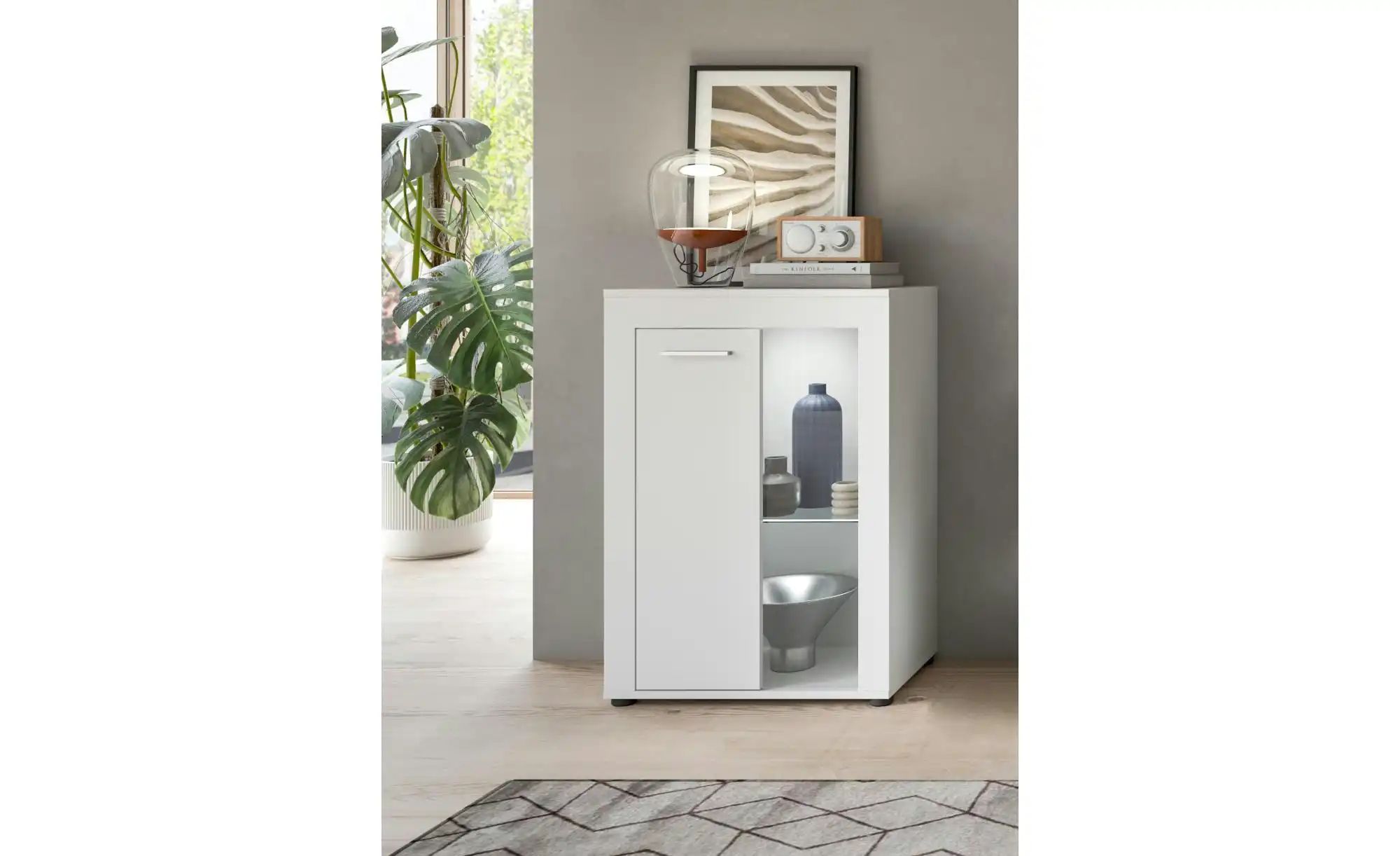 Thumbnail - Hängevitrine Bardenas ¦ weiß ¦ Maße (cm): B: 86 H: 60 T: 35.0 Schränke > Vitrinen - Höffner