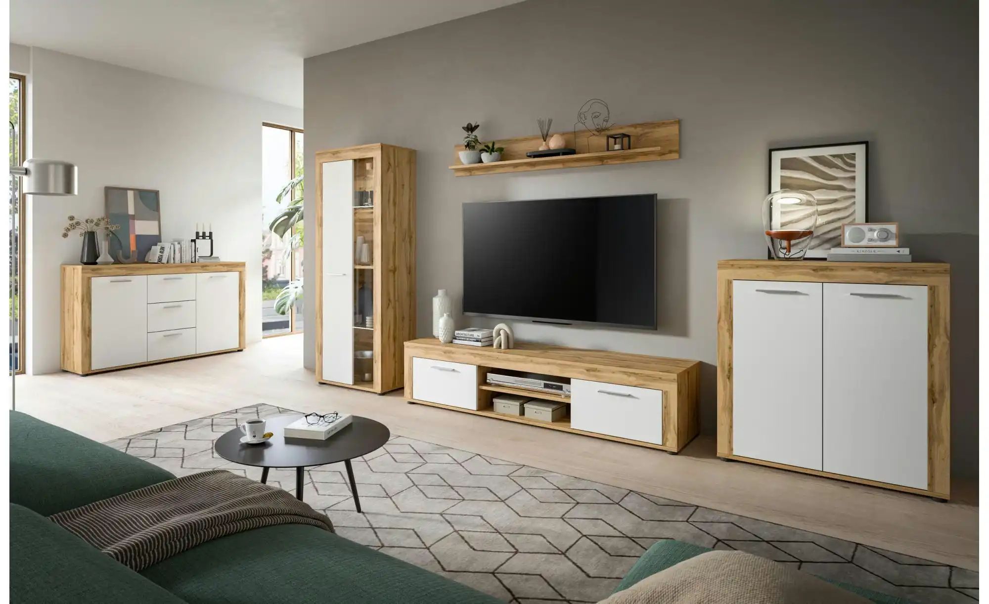 Thumbnail - Vitrine Bardenas ¦ holzfarben ¦ Maße (cm): B: 60 H: 159 T: 35.0 Schränke > Vitrinen - Höffner