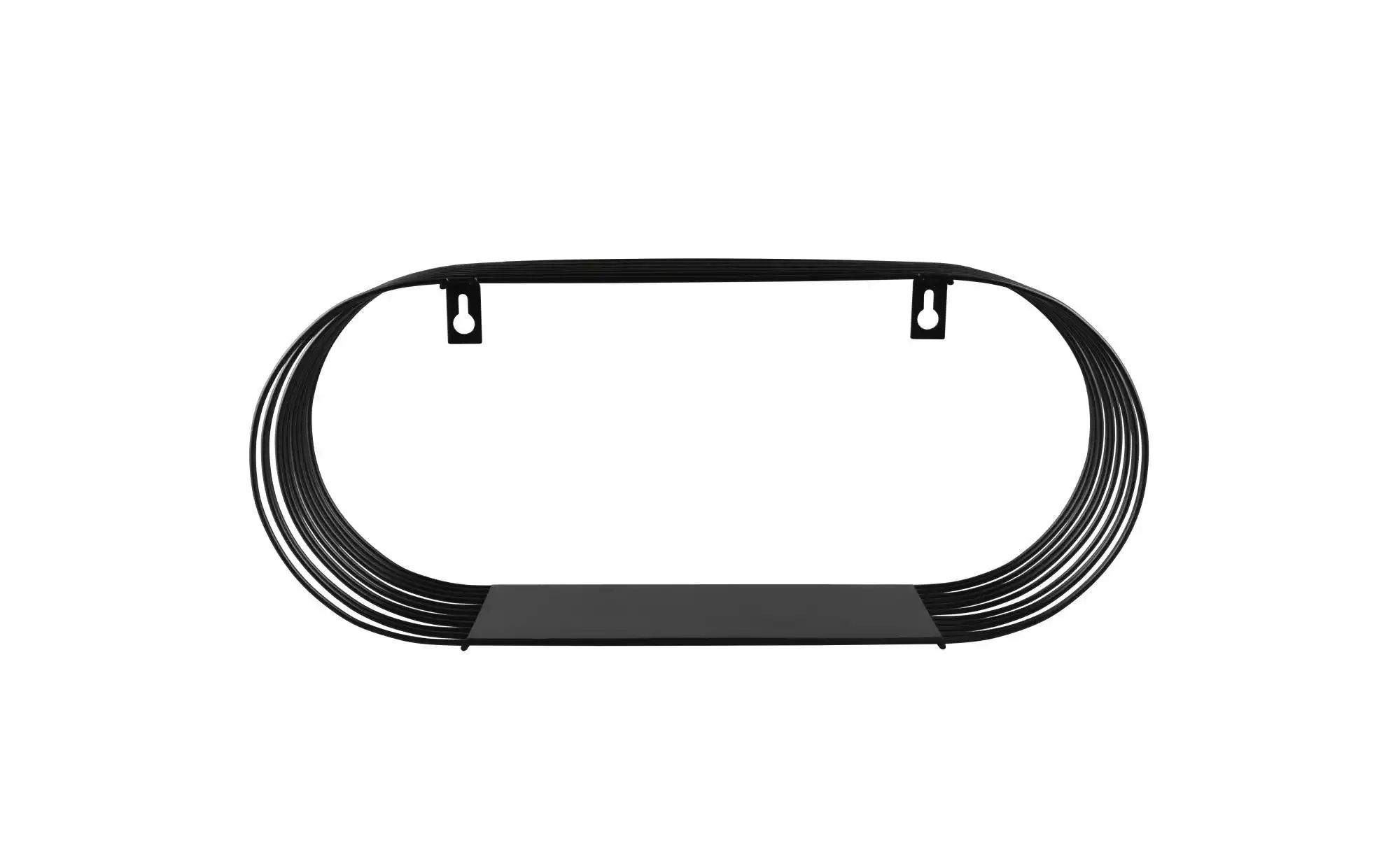 Thumbnail - Wandregal 2er-Set Joyce ¦ schwarz ¦ Maße (cm): B: 10 H: 18 Regale > Regalsets - Höffner