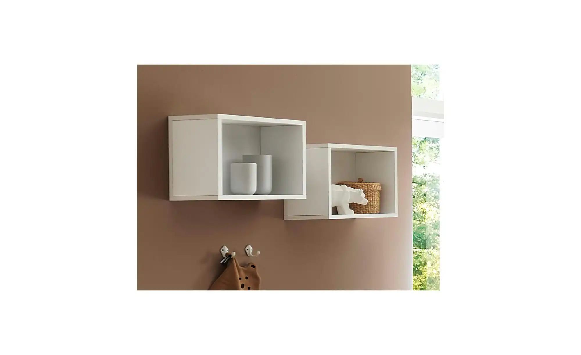 Wandregal 2er-Set Maxim  Maxim ¦ weiß ¦ Maße (cm): B: 40 H: 28 Regale > Wan günstig online kaufen