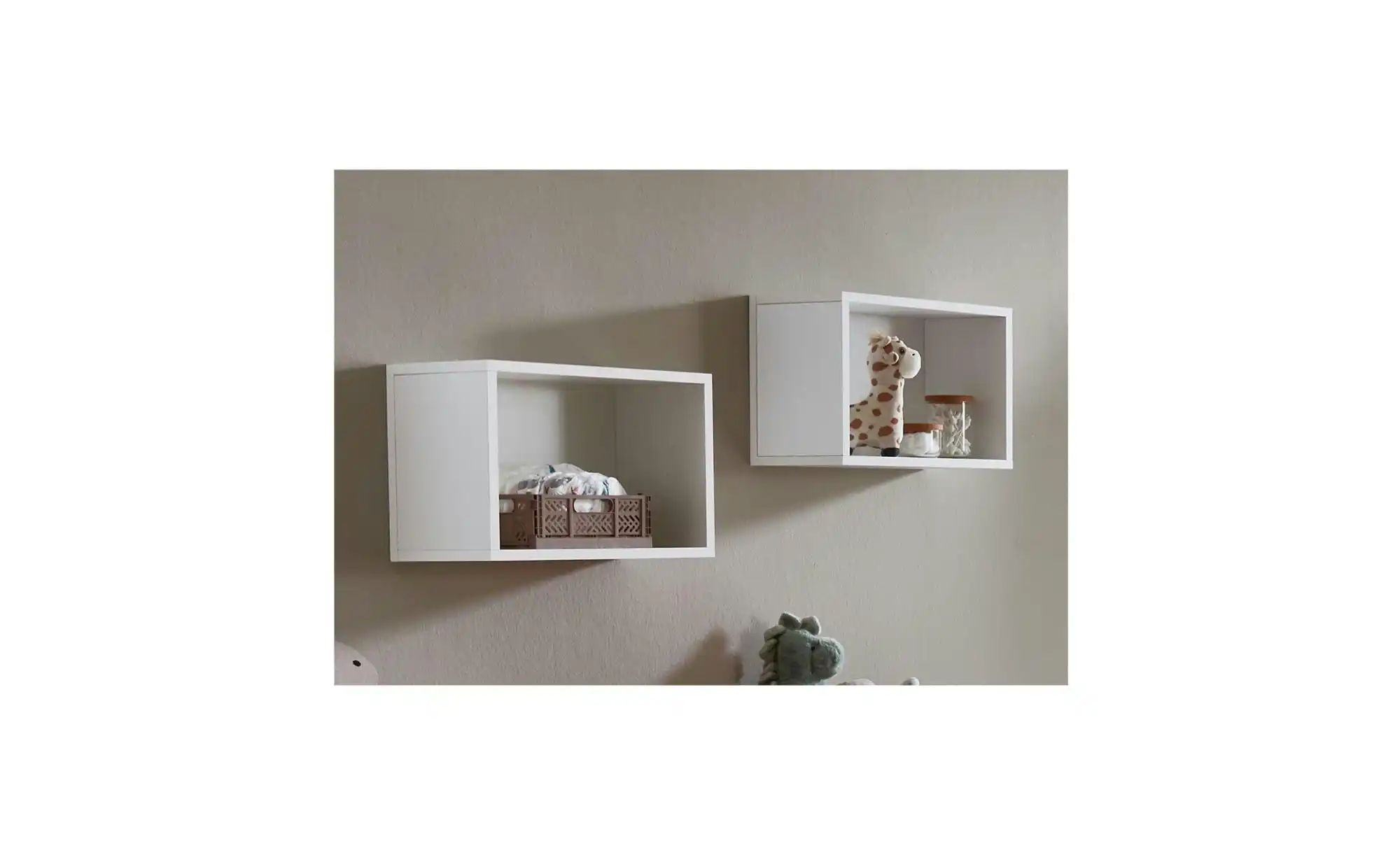 Wandregal 2er-Set Lina  Lina ¦ weiß ¦ Maße (cm): B: 40 H: 28 Regale > Wandr günstig online kaufen