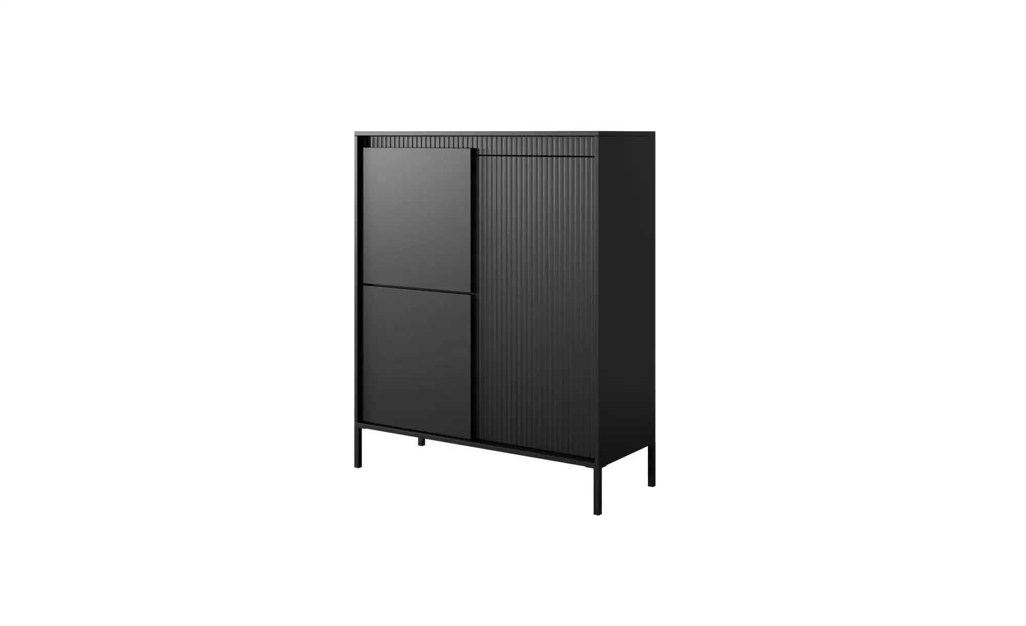 Highboard   ¦ schwarz ¦ Maße (cm): B: 103 H: 123 Kommoden & Sideboards > Hi günstig online kaufen