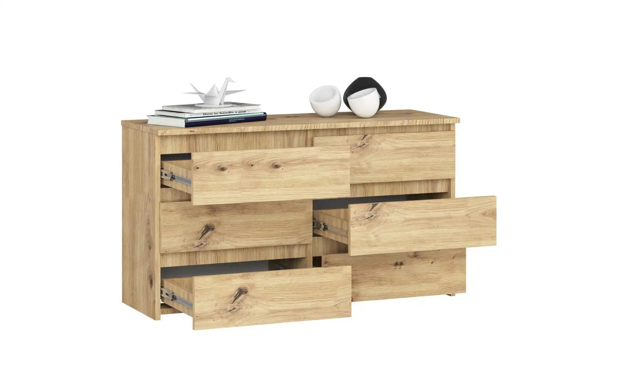 Kommode  Carla ¦ holzfarben ¦ Maße (cm): B: 100 H: 57 Kommoden & Sideboards günstig online kaufen