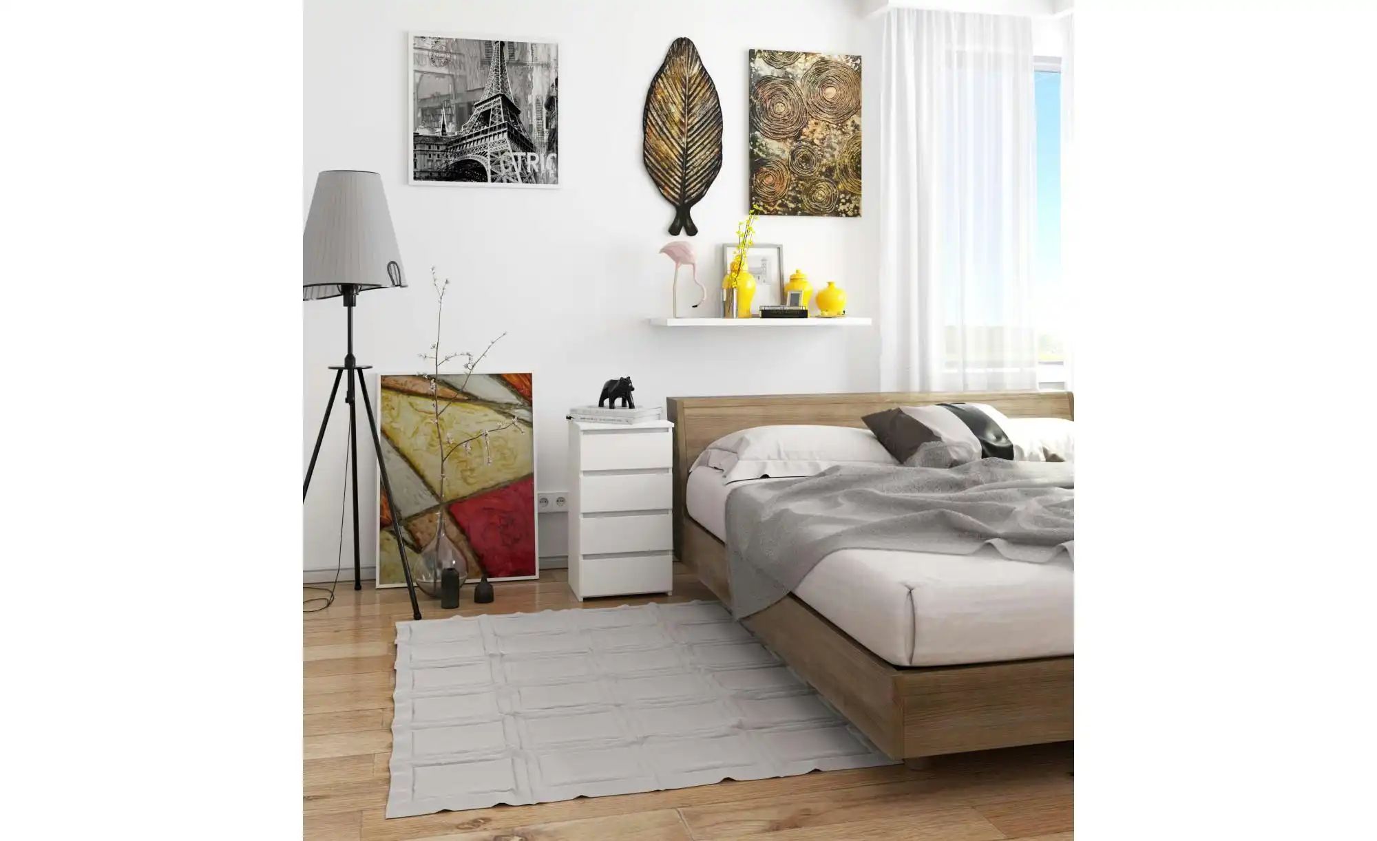 Thumbnail - Kommode mit 4 Schubladen Carlo ¦ weiß ¦ Maße (cm): B: 40 H: 74 Kommoden & Sideboards > Kommoden - Höffner