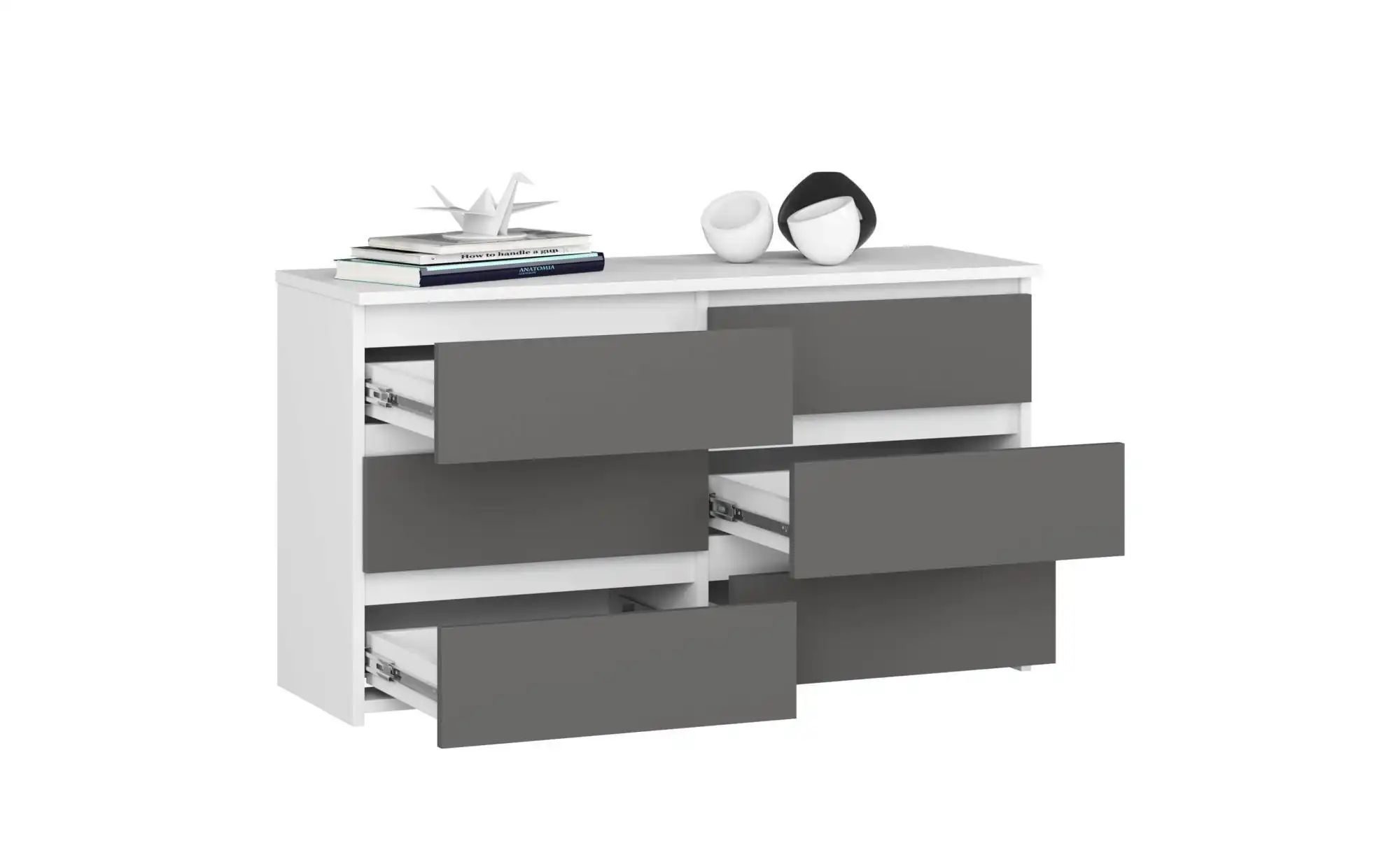 Kommode  Carla ¦ grau ¦ Maße (cm): B: 100 H: 57 Kommoden & Sideboards > Kom günstig online kaufen