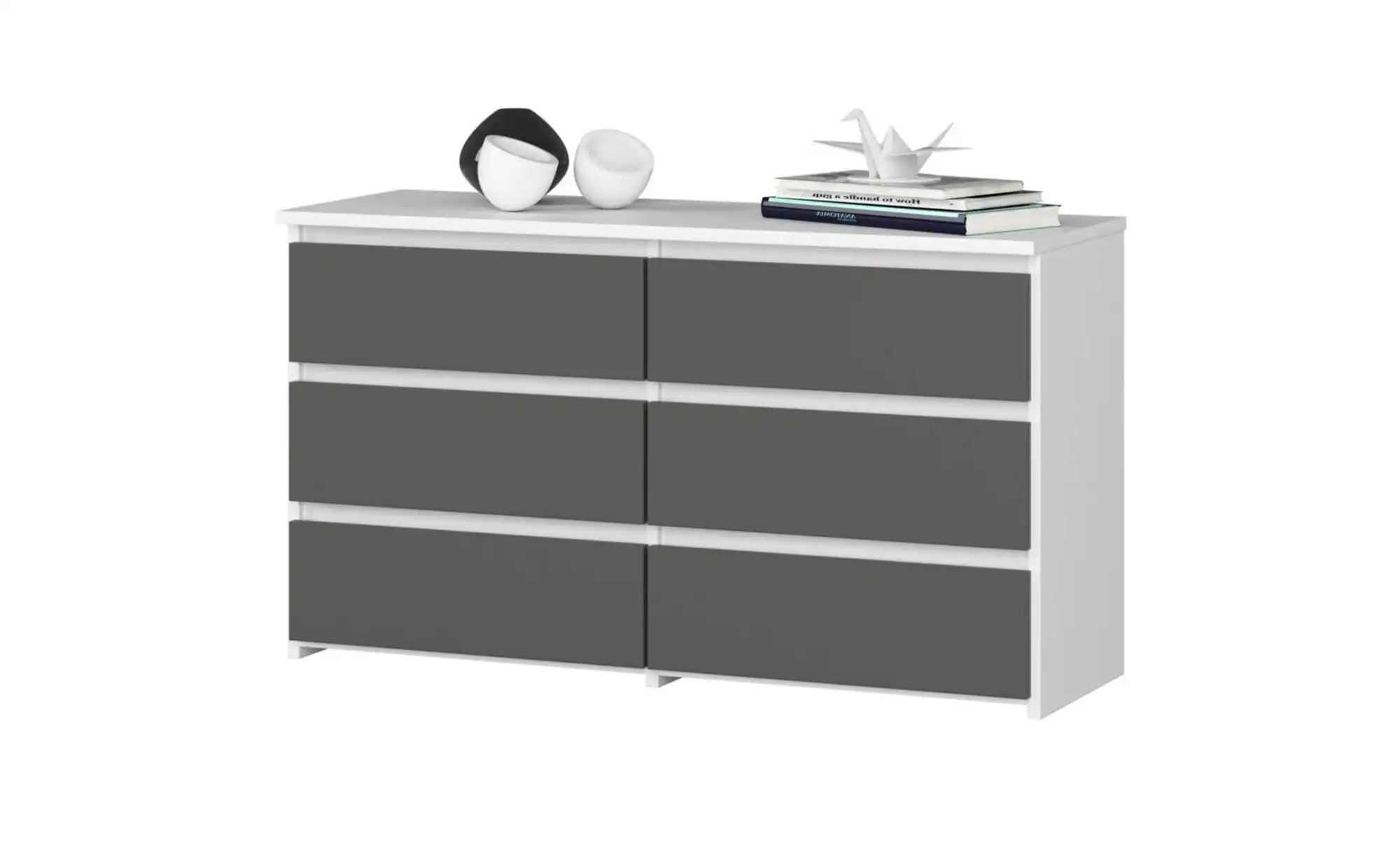 Kommode  Carla ¦ grau ¦ Maße (cm): B: 100 H: 57 Kommoden & Sideboards > Kom günstig online kaufen