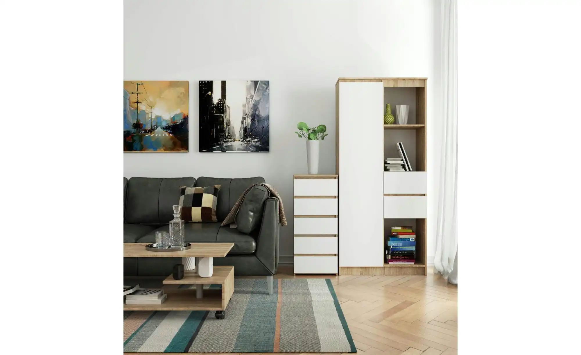 Thumbnail - Kommode mit 5 Schubladen Carlo ¦ mehrfarbig ¦ Maße (cm): B: 40 H: 92 Kommoden & Sideboards > Kommoden - Höffner