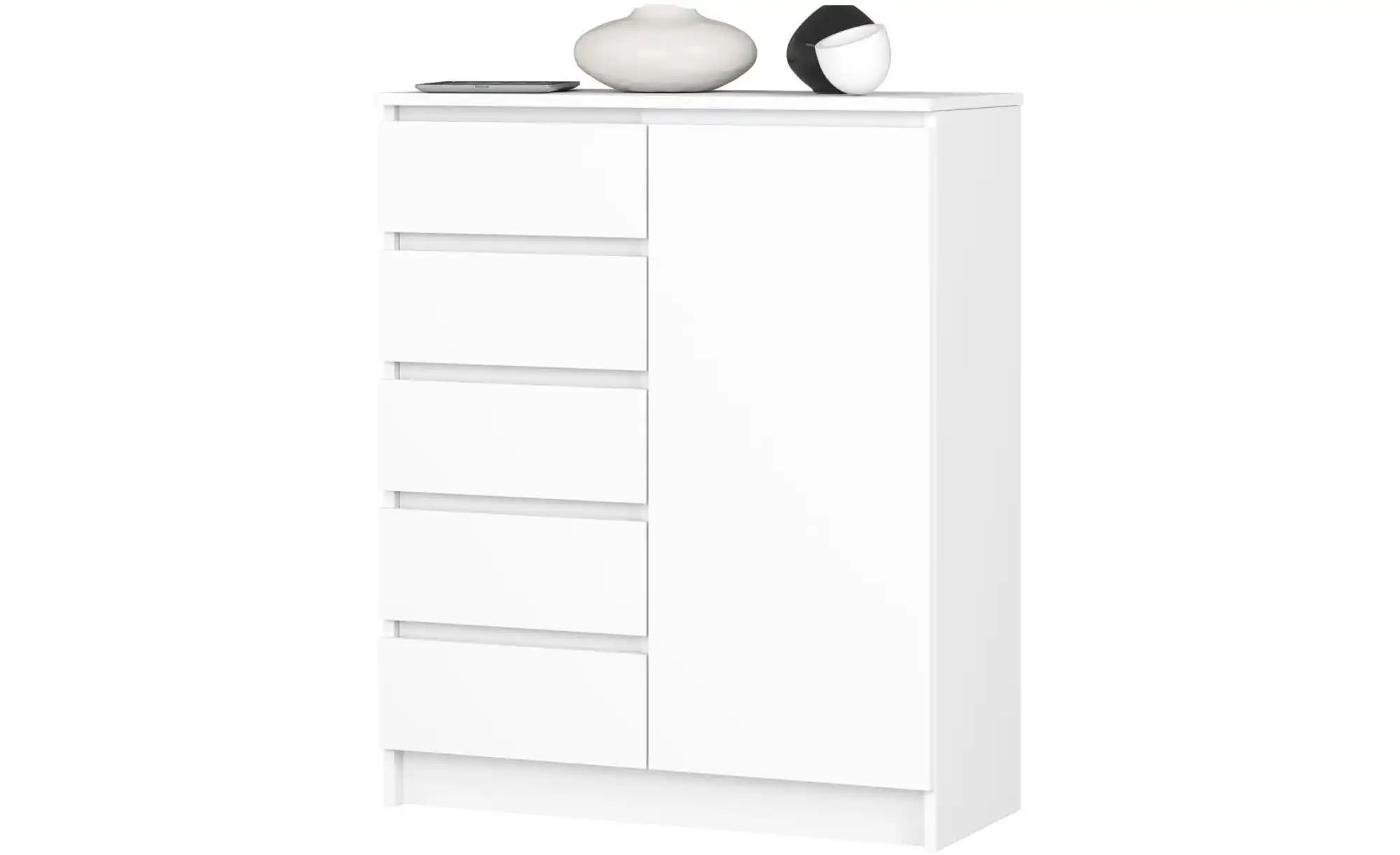 Highboard 80 cm breit Kuran ¦ weiß ¦ Maße (cm): B: 80 H: 97 Kommoden & Side günstig online kaufen