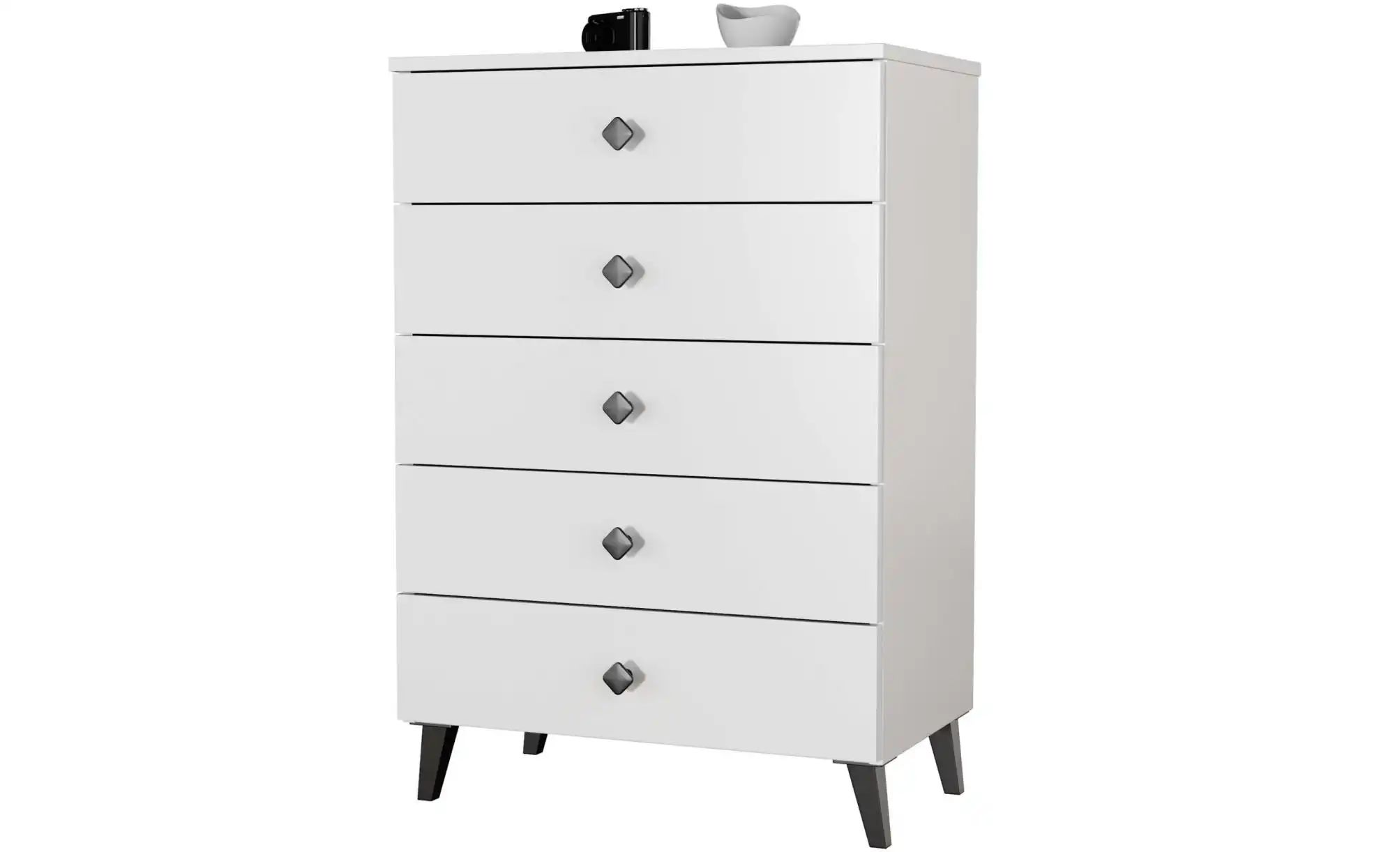 Kommode mit 5 Schubladen Lara ¦ weiß ¦ Maße (cm): B: 60 H: 89 Kommoden & Si günstig online kaufen