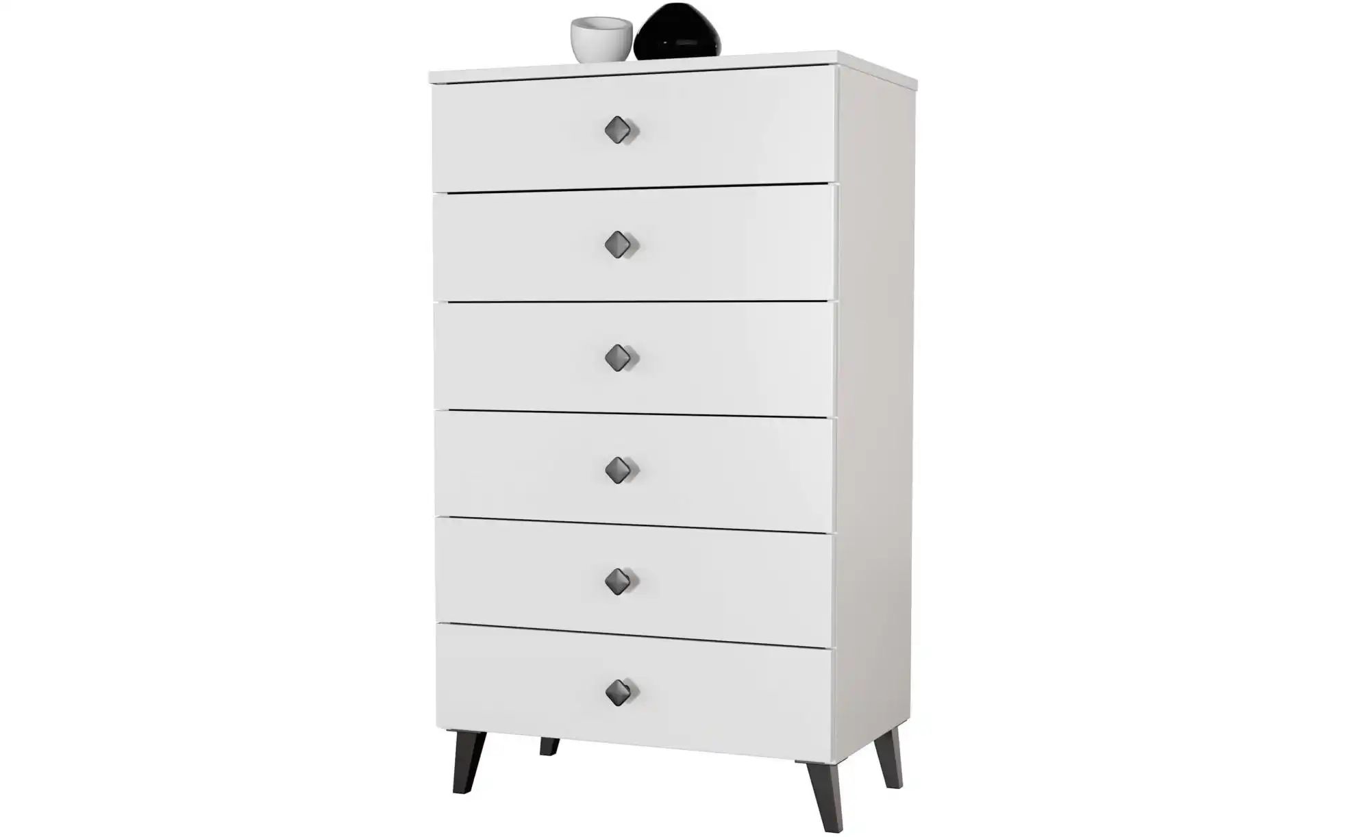 Kommode mit 6 Schubladen Lara ¦ weiß ¦ Maße (cm): B: 60 H: 104 Kommoden & S günstig online kaufen