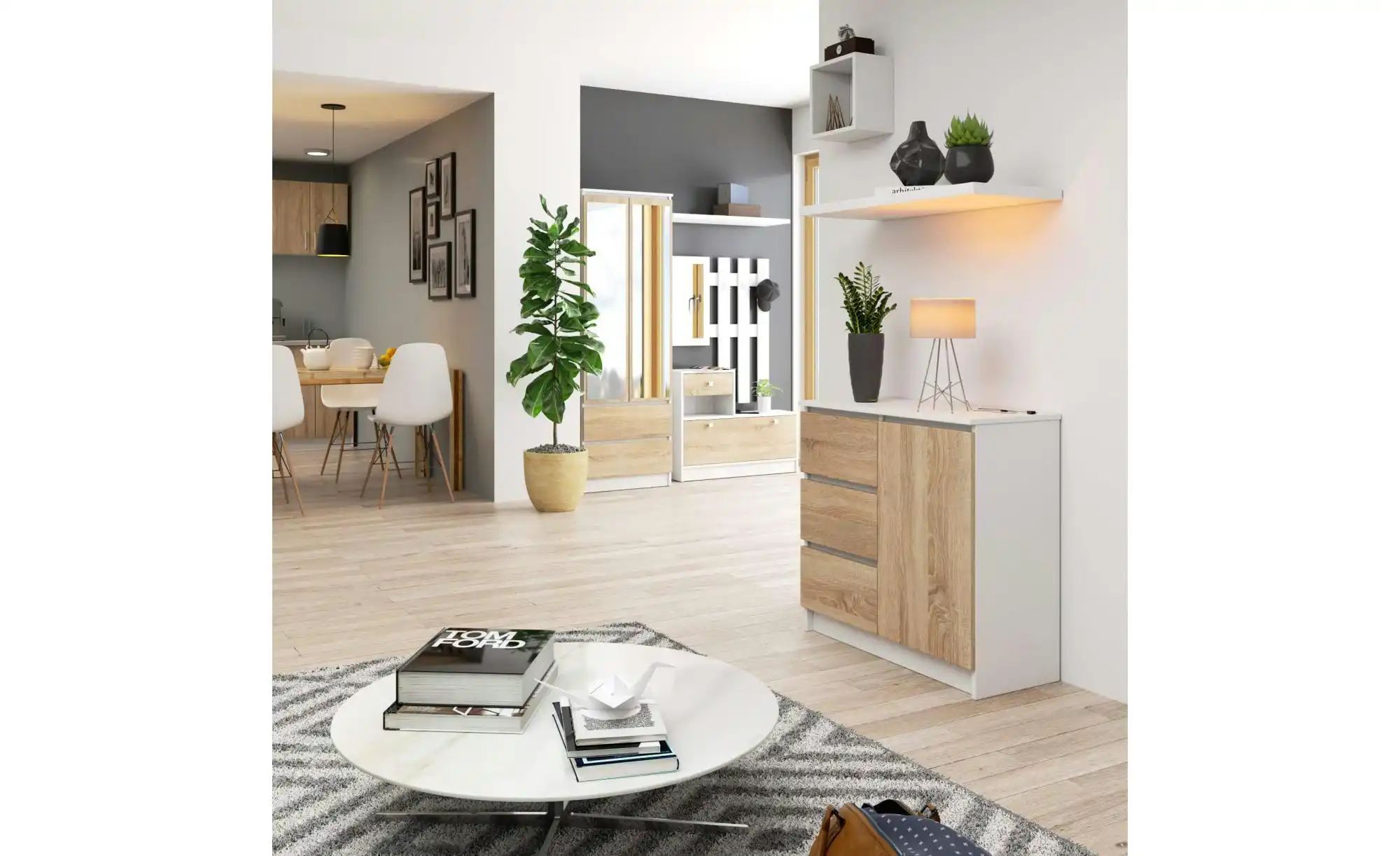 Kommode  Kubra ¦ mehrfarbig ¦ Maße (cm): B: 80 H: 77 Kommoden & Sideboards günstig online kaufen