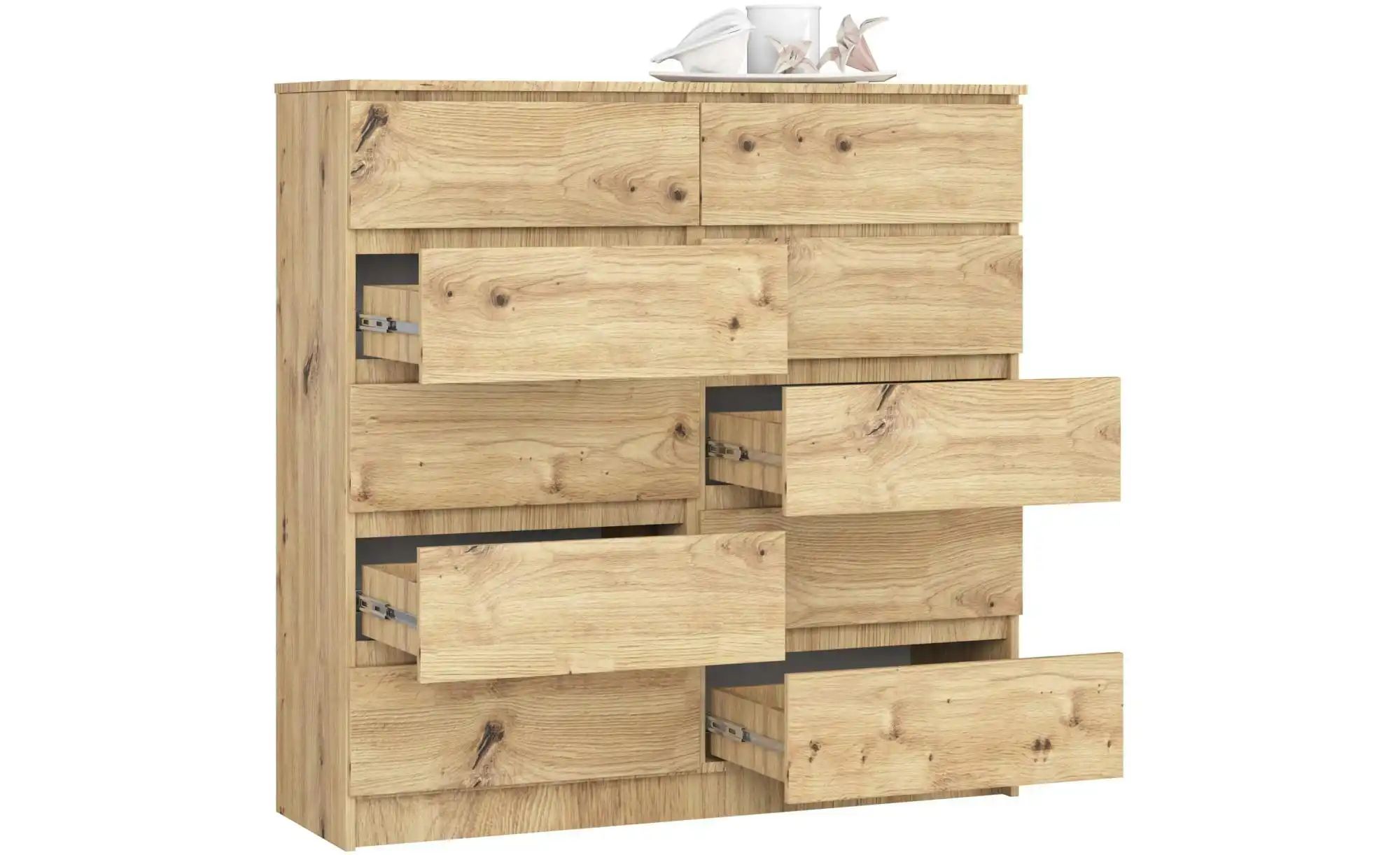 Thumbnail - Kommode mit 10 Schubladen Kersten ¦ holzfarben ¦ Maße (cm): B: 120 H: 121 Kommoden & Sideboards > Kommoden - Höffner