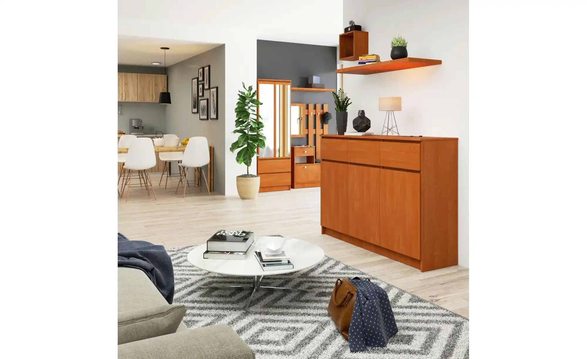 Thumbnail - Highboard Klaus ¦ braun ¦ Maße (cm): B: 138 H: 99 Kommoden & Sideboards > Highboards - Höffner