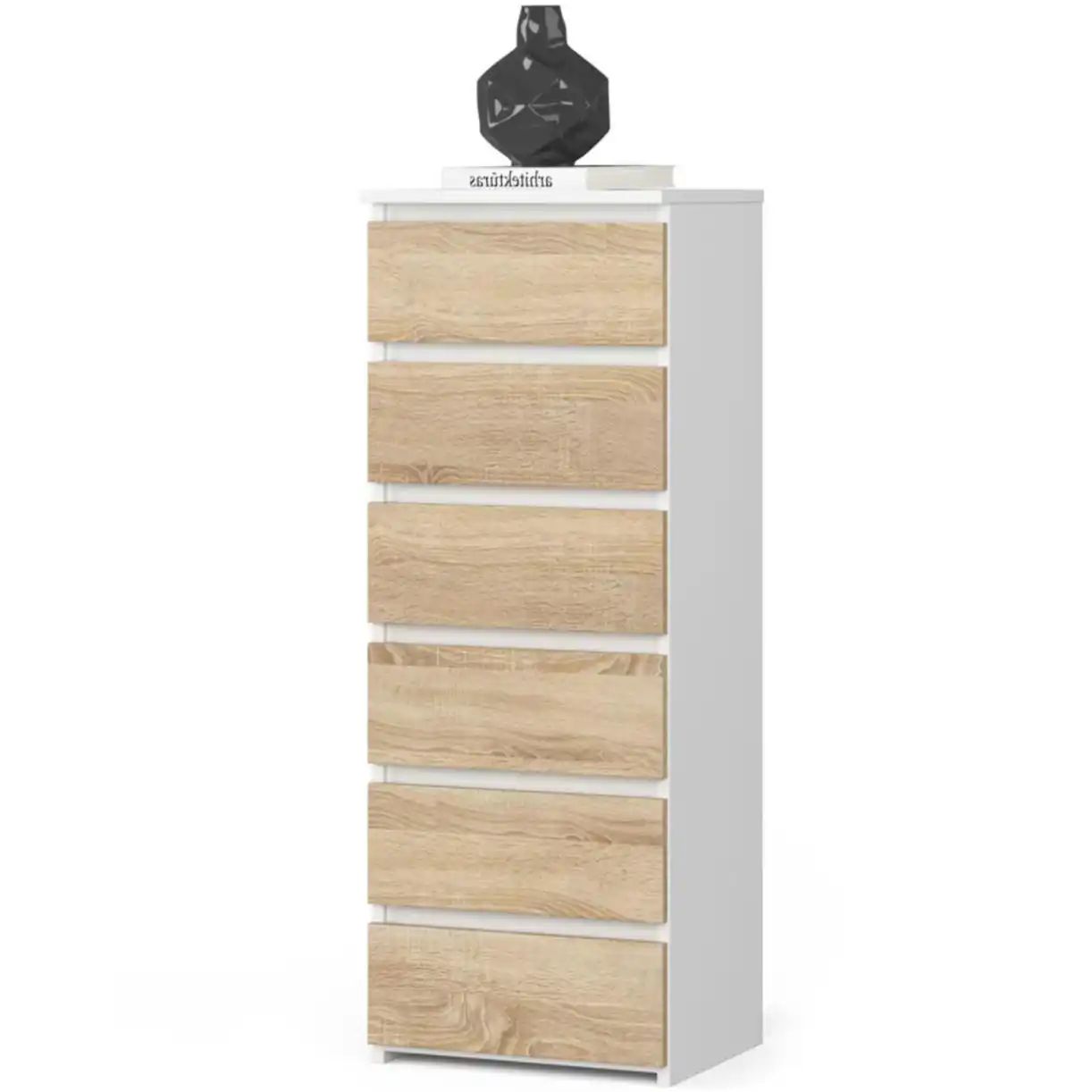 Kommode mit 6 Schubladen Carlo ¦ mehrfarbig ¦ Maße (cm): B: 40 H: 109 Kommo günstig online kaufen