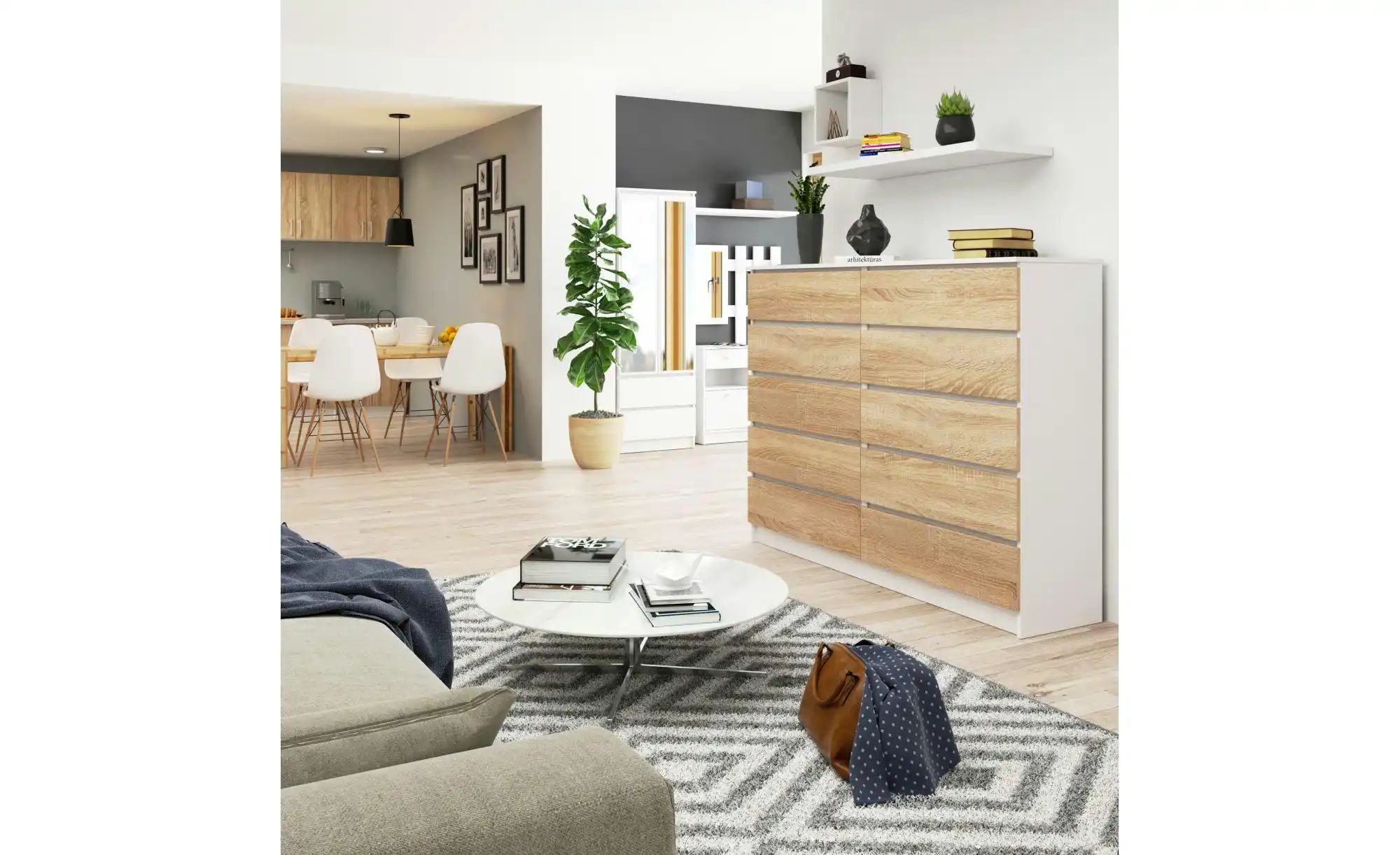 Kommode 160 cm breit Kate ¦ mehrfarbig ¦ Maße (cm): B: 160 H: 121 Kommoden günstig online kaufen