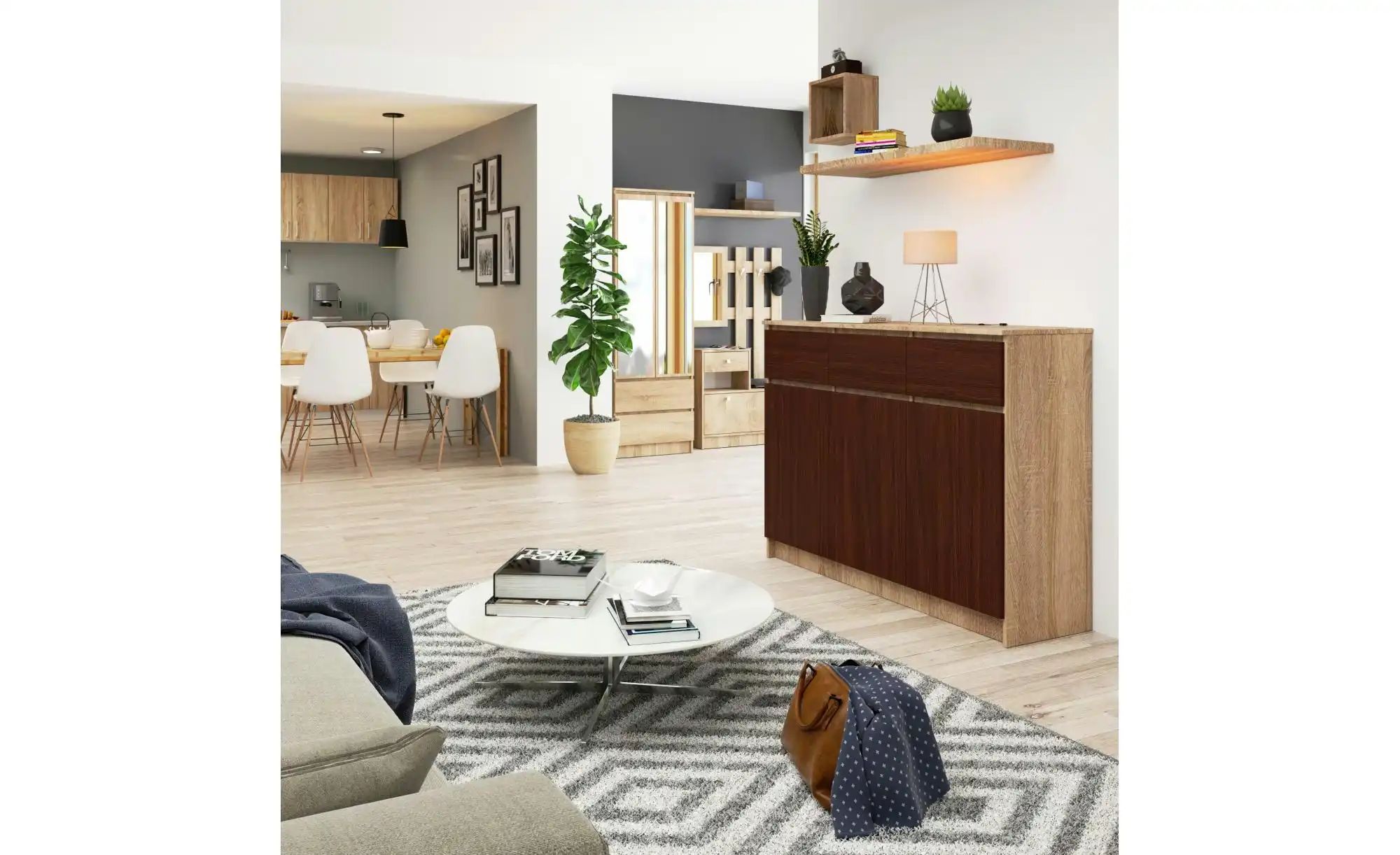 Thumbnail - Highboard Klaus ¦ mehrfarbig ¦ Maße (cm): B: 138 H: 99 Kommoden & Sideboards > Highboards - Höffner