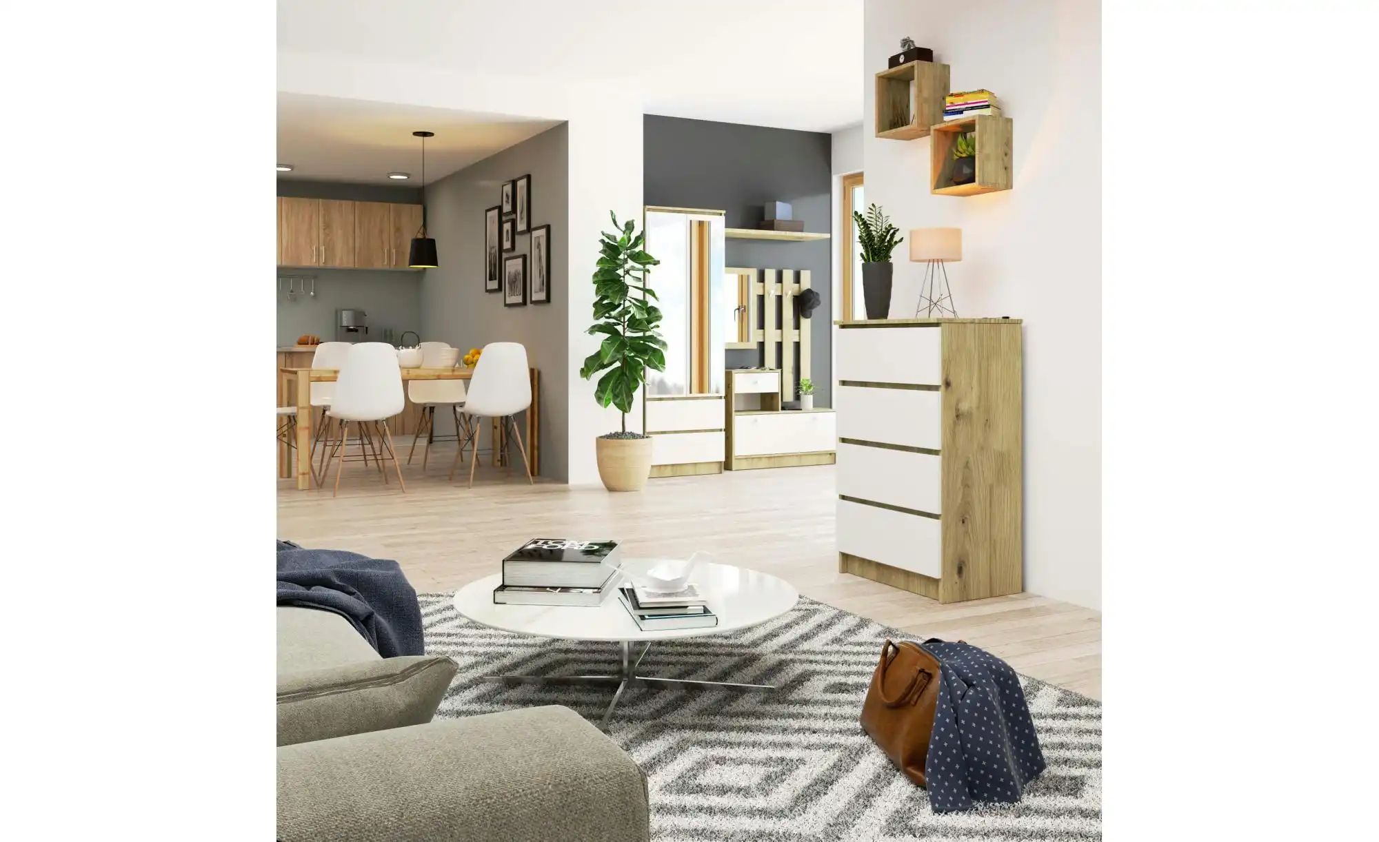 Kommode mit 4 Schubladen Kai ¦ mehrfarbig ¦ Maße (cm): B: 60 H: 99 Kommoden günstig online kaufen