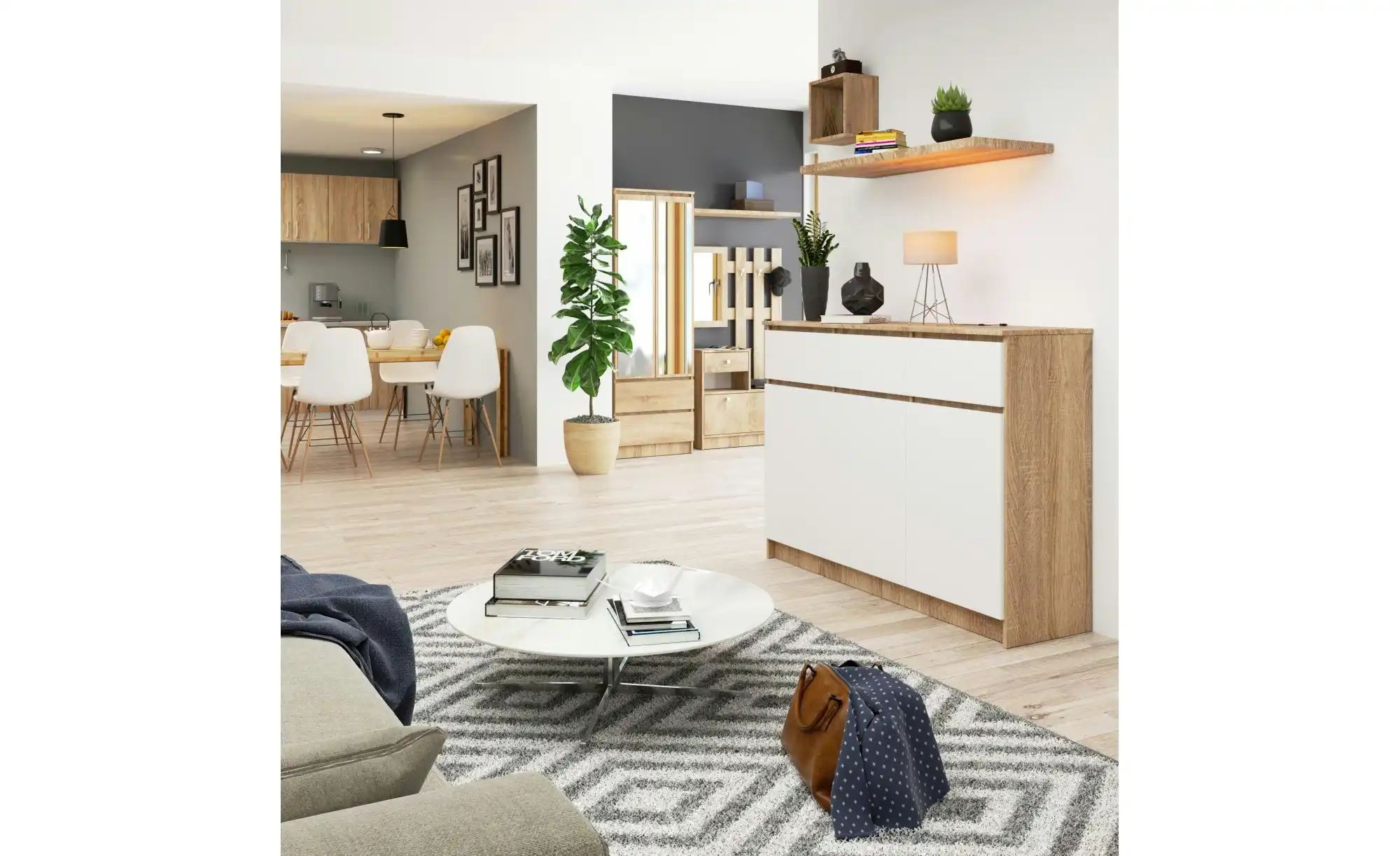 Thumbnail - Highboard Klaus ¦ mehrfarbig ¦ Maße (cm): B: 138 H: 99 Kommoden & Sideboards > Highboards - Höffner