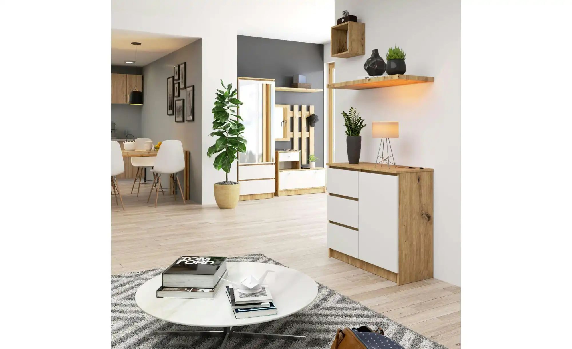 Kommode  Kubra ¦ mehrfarbig ¦ Maße (cm): B: 80 H: 77 Kommoden & Sideboards günstig online kaufen