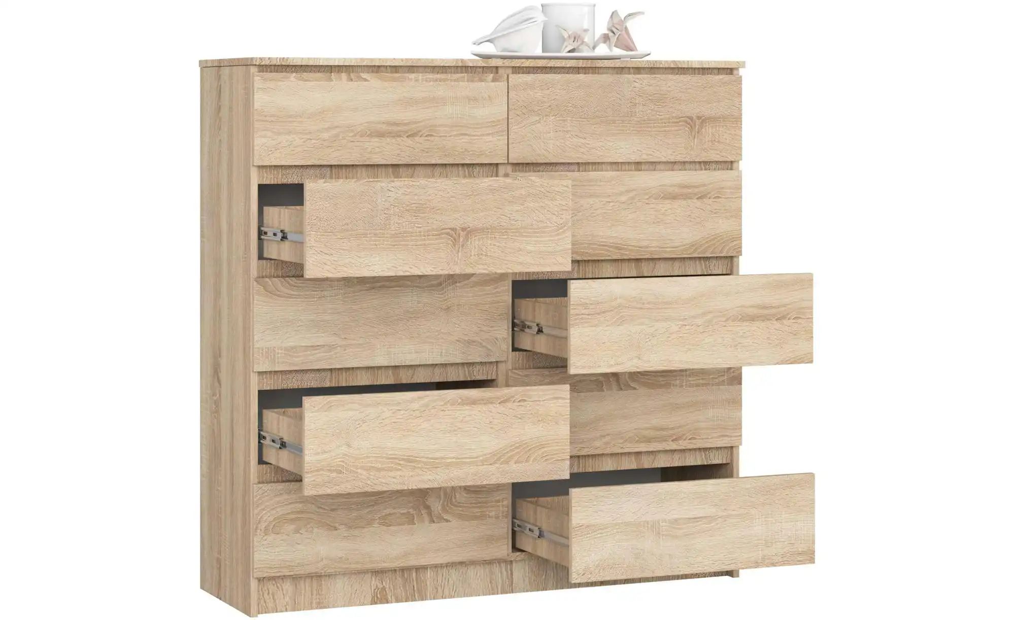 Kommode mit 10 Schubladen Kersten ¦ holzfarben ¦ Maße (cm): B: 120 H: 121 K günstig online kaufen