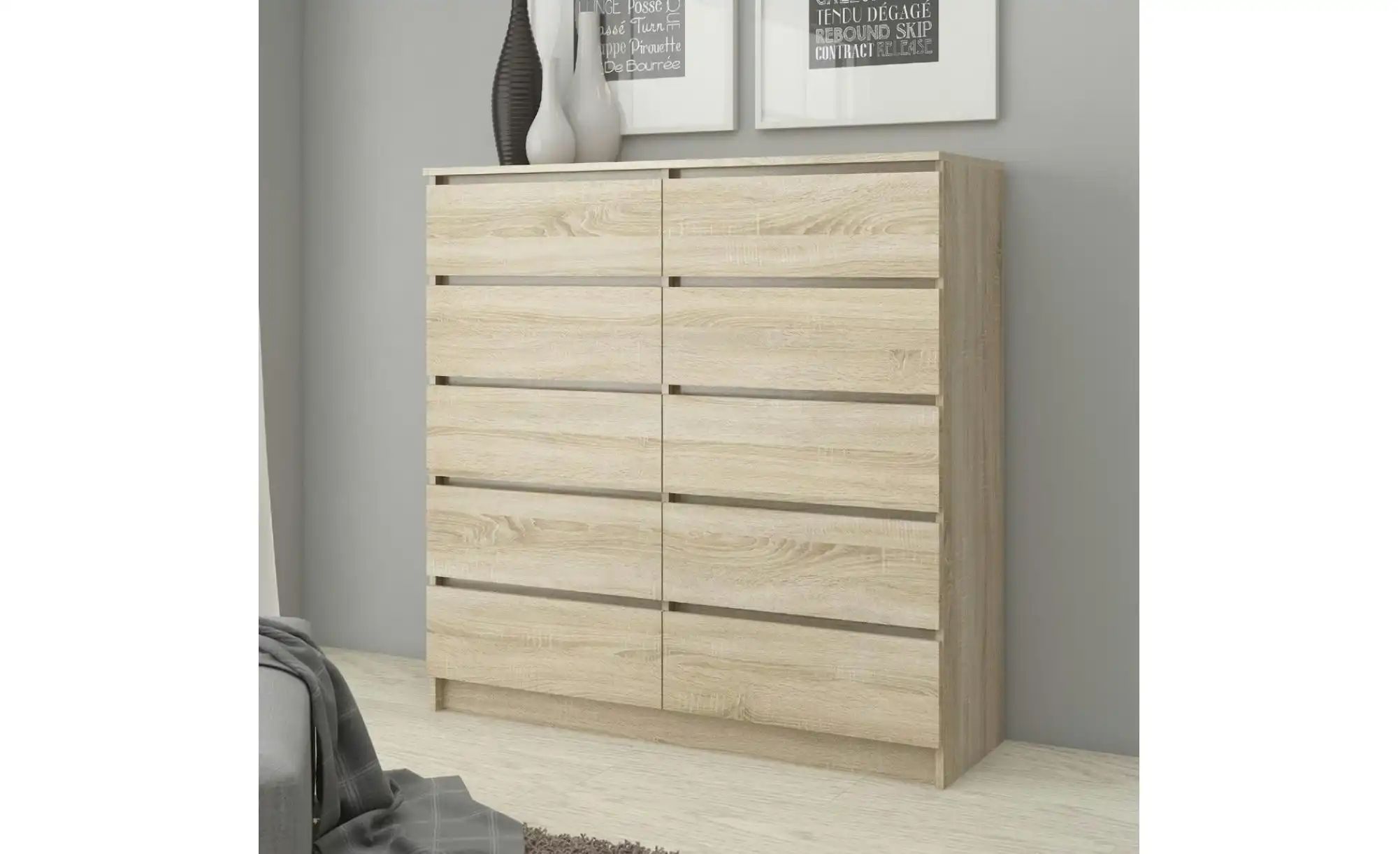 Thumbnail - Kommode mit 10 Schubladen Kersten ¦ holzfarben ¦ Maße (cm): B: 120 H: 121 Kommoden & Sideboards > Kommoden - Höffner