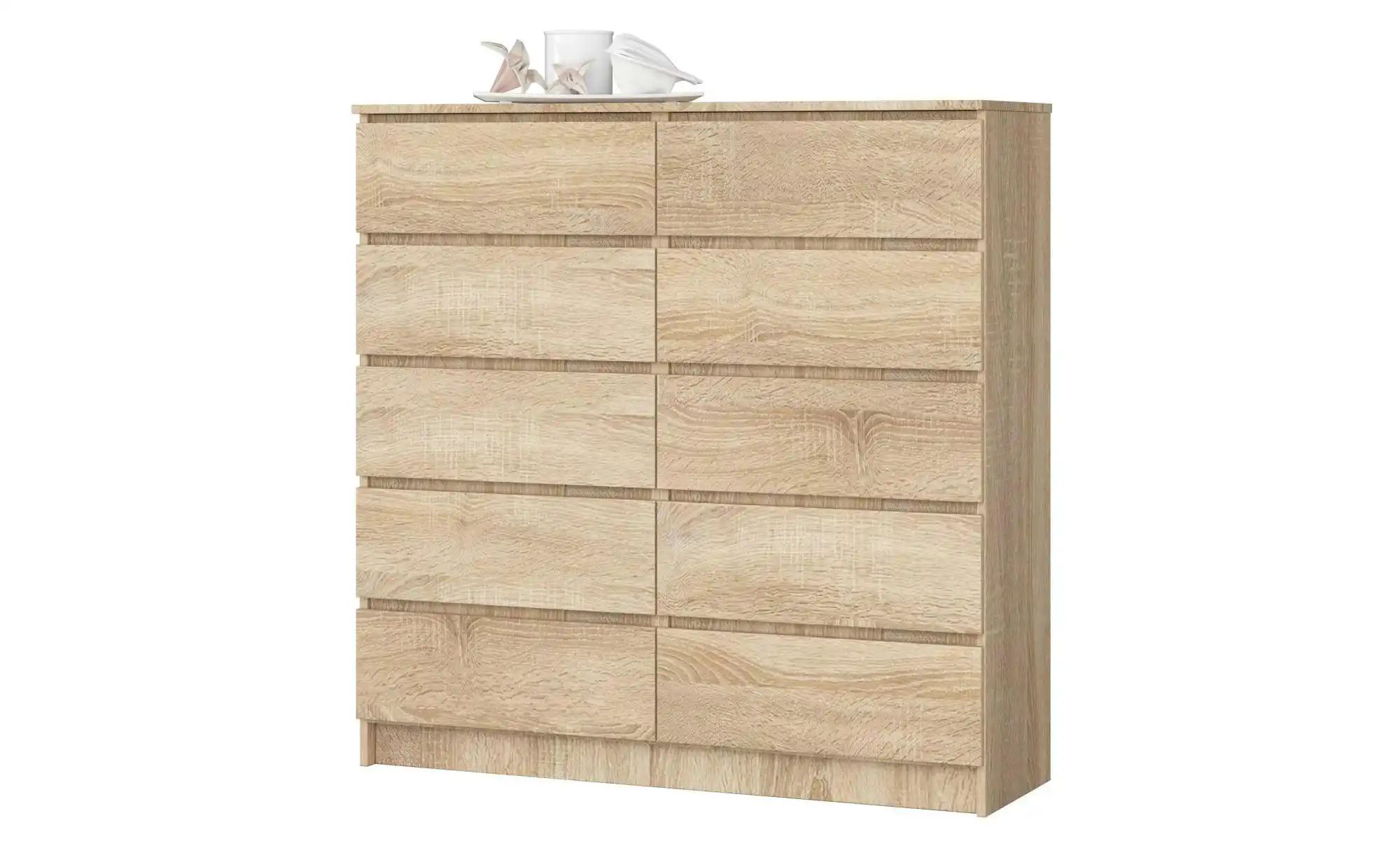 Kommode mit 10 Schubladen Kersten ¦ holzfarben ¦ Maße (cm): B: 120 H: 121 K günstig online kaufen