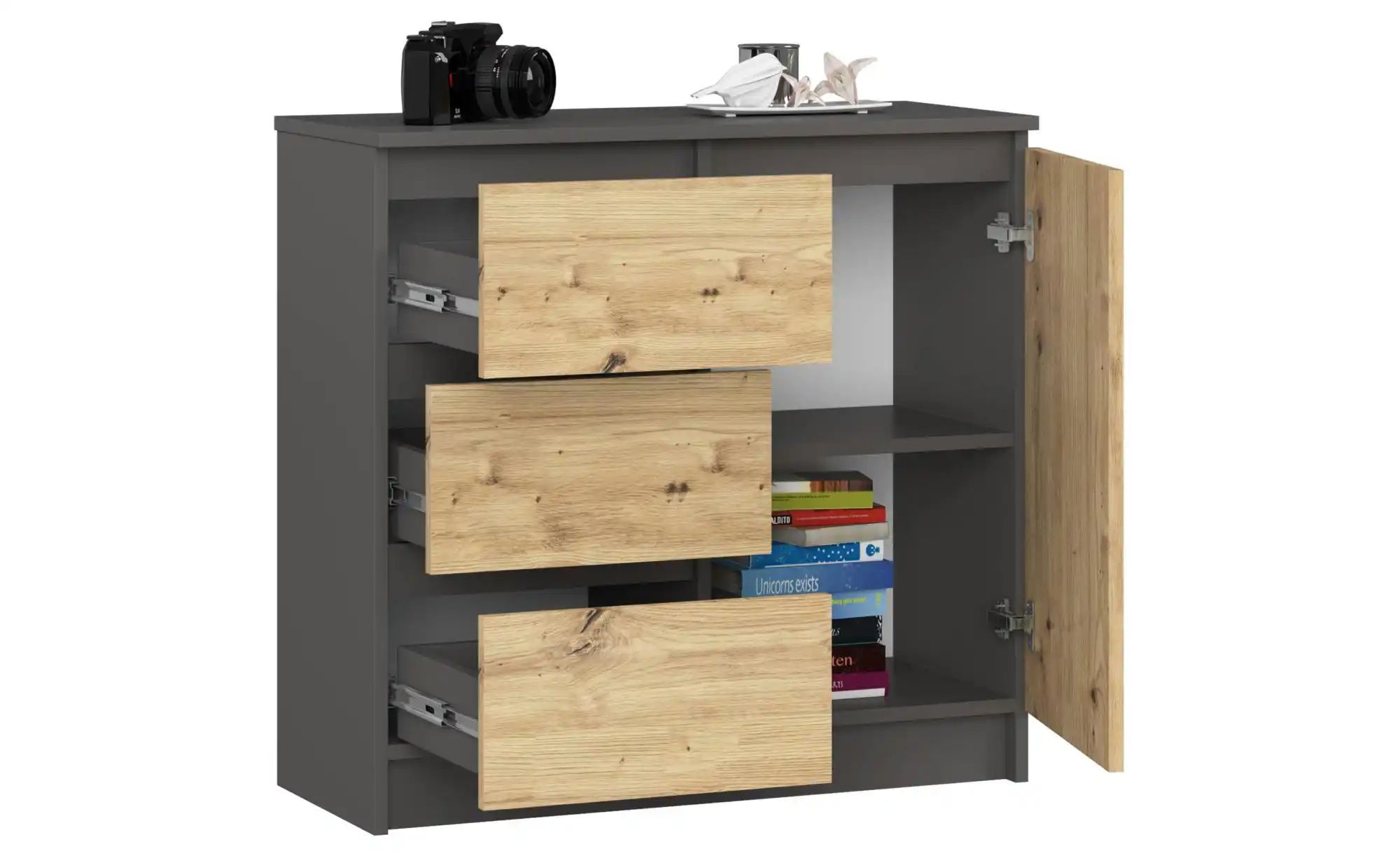 Thumbnail - Kommode  Kubra ¦ mehrfarbig ¦ Maße (cm): B: 80 H: 77 Kommoden & Sideboards > Sideboards - Höffner