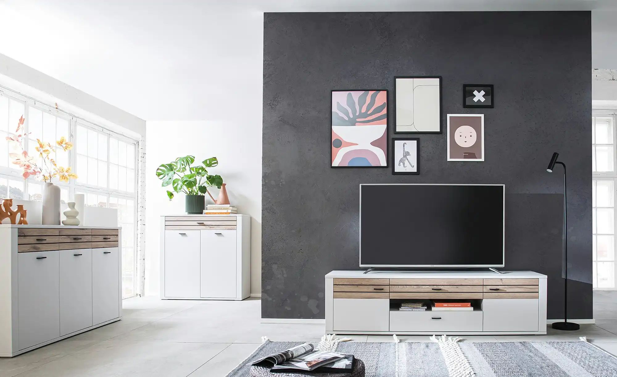 Thumbnail - TV Board  Octave ¦ weiß ¦ Maße (cm): B: 178 H: 49 T: 50.0 Kommoden & Sideboards > TV Lowboards - Höffner