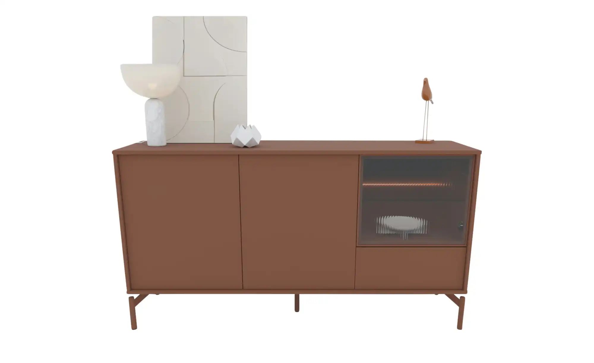 Love it Sideboard  Flumeri ¦ rot ¦ Maße (cm): B: 155 H: 83 T: 43.0 Kommoden günstig online kaufen