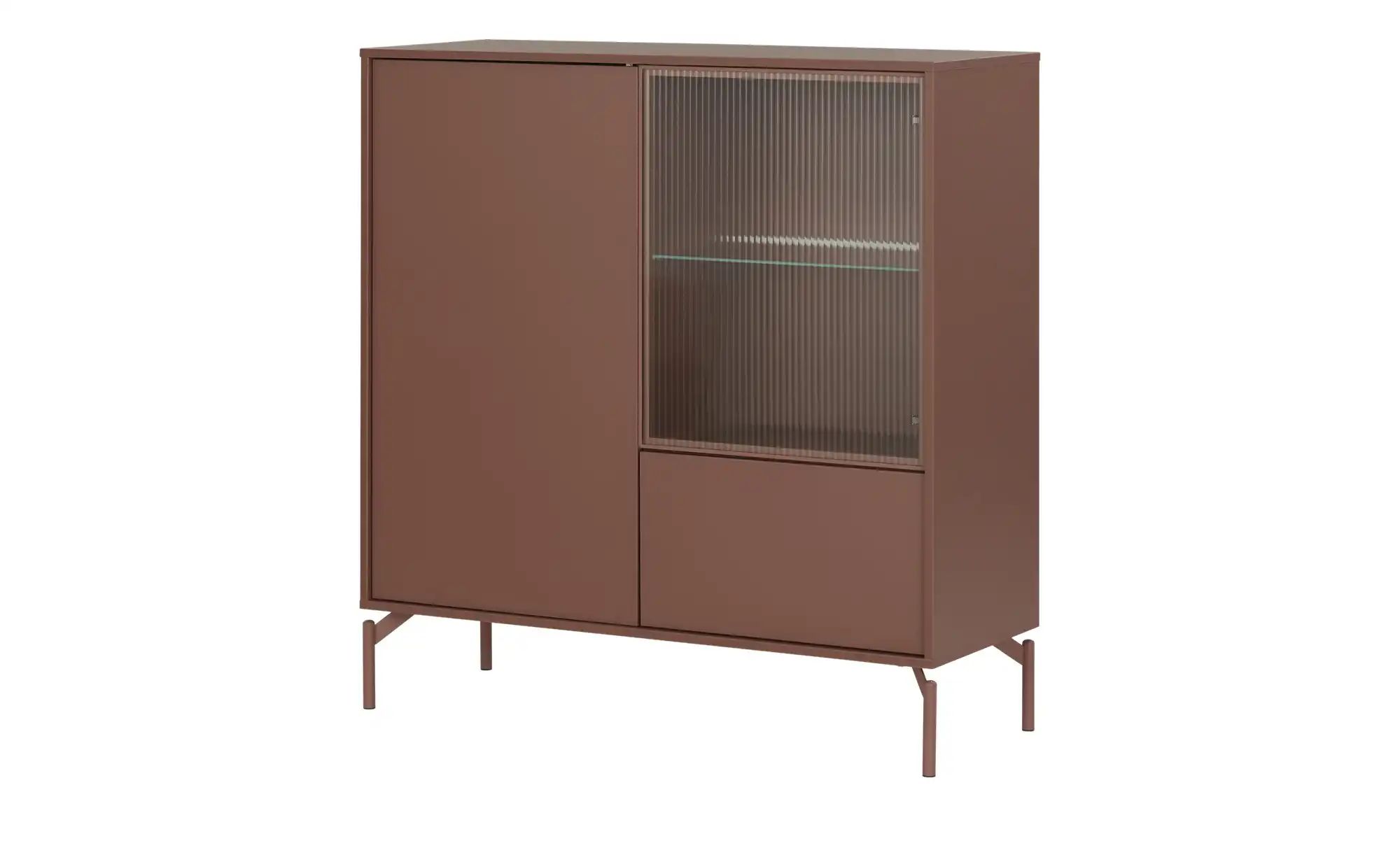 Love it Highboard  Flumeri ¦ rot ¦ Maße (cm): B: 113,5 H: 118 T: 43.0 Kommo günstig online kaufen