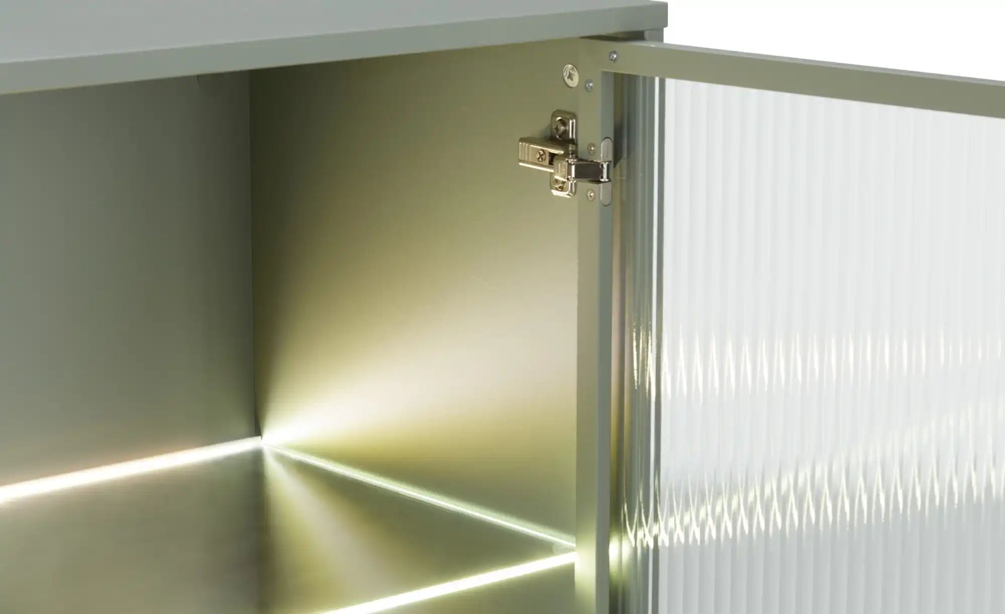 Thumbnail - Love it Highboard Flumeri ¦ grün ¦ Maße (cm): B: 113,5 H: 118 T: 43.0 Kommoden & Sideboards > Highboards - Höffner